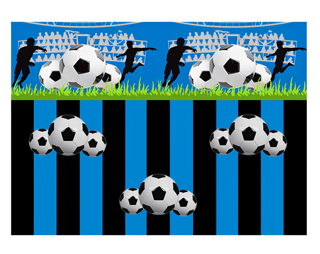 INCARTO PPL 120X120 TIFOSO NERO AZZURRO PALLONI | Incarto PPL per uova di Pasqua al cioccolato DAGERAF