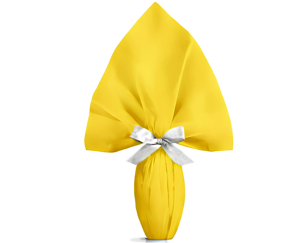 INCARTO PPL 110X110 PERLATO TINTA UNITA GIALLO | Incarto PPL per uova di Pasqua al cioccolato DAGERAF