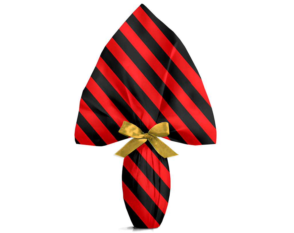 INCARTO PPL 120X120 TIFOSO ROSSO NERO | Incarto PPL per uova di Pasqua al cioccolato DAGERAF