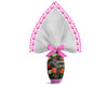 INCARTO PPL 070X070 TRASPARENTE FIOCCO ROSA | Incarto PPL per uova di Pasqua al cioccolato DAGERAF