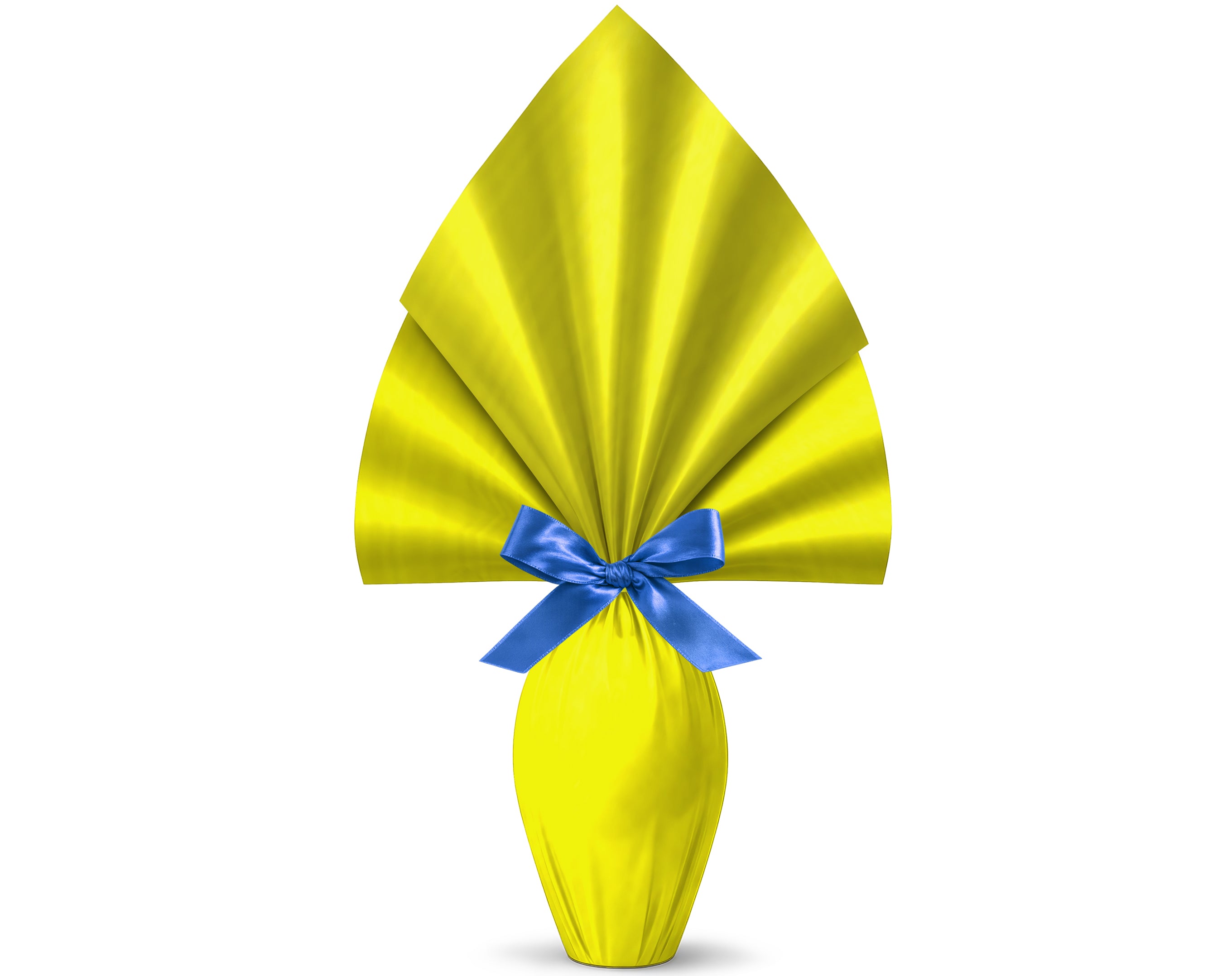 INCARTO PER UOVA DI PASQUA PPL 110X110 METALLIZZATO TINTA UNITA GIALLO