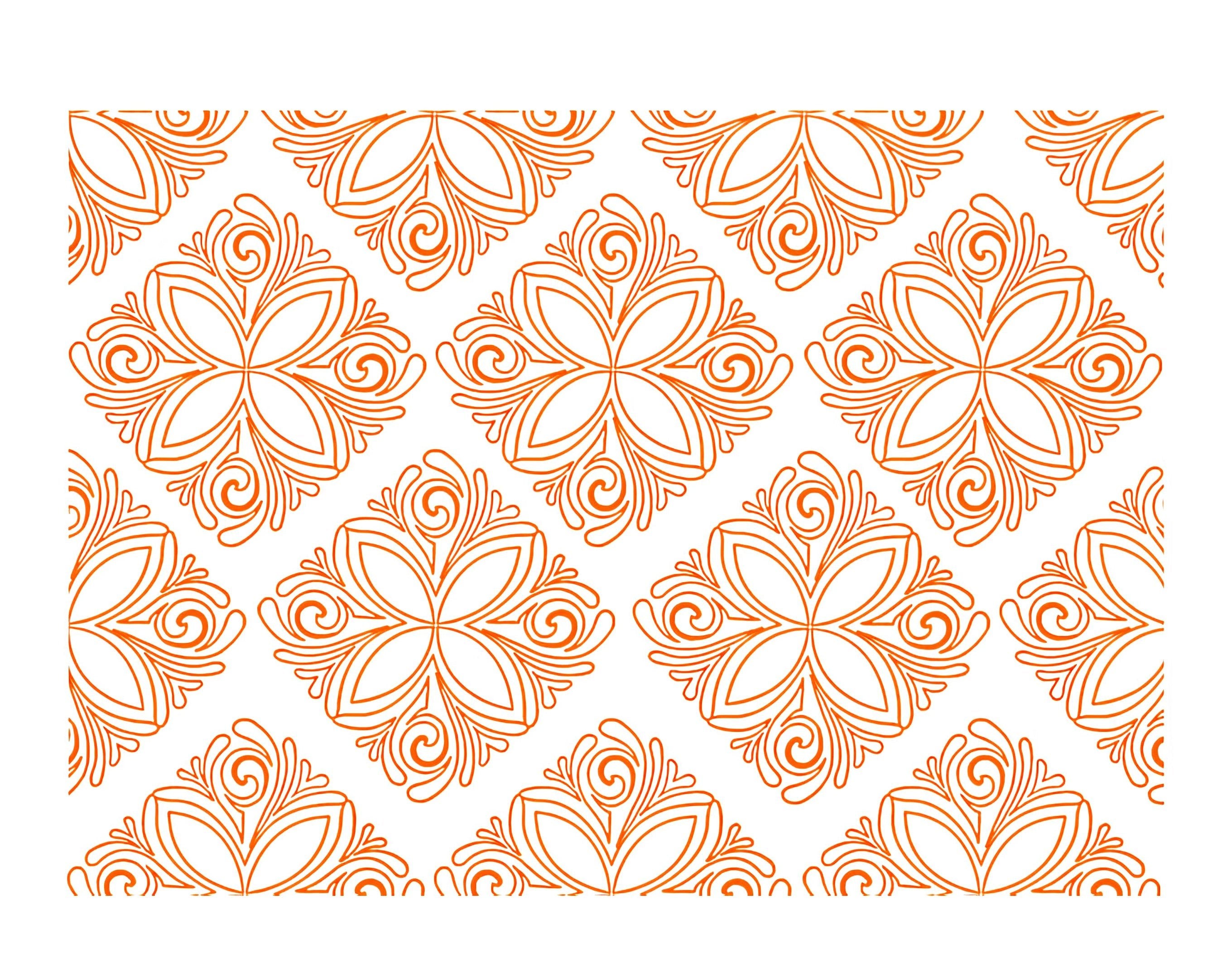 INCARTO PPL 100X100 PERLATO ARABESQUE ARANCIO | Incarto PPL per uova di Pasqua al cioccolato DAGERAF