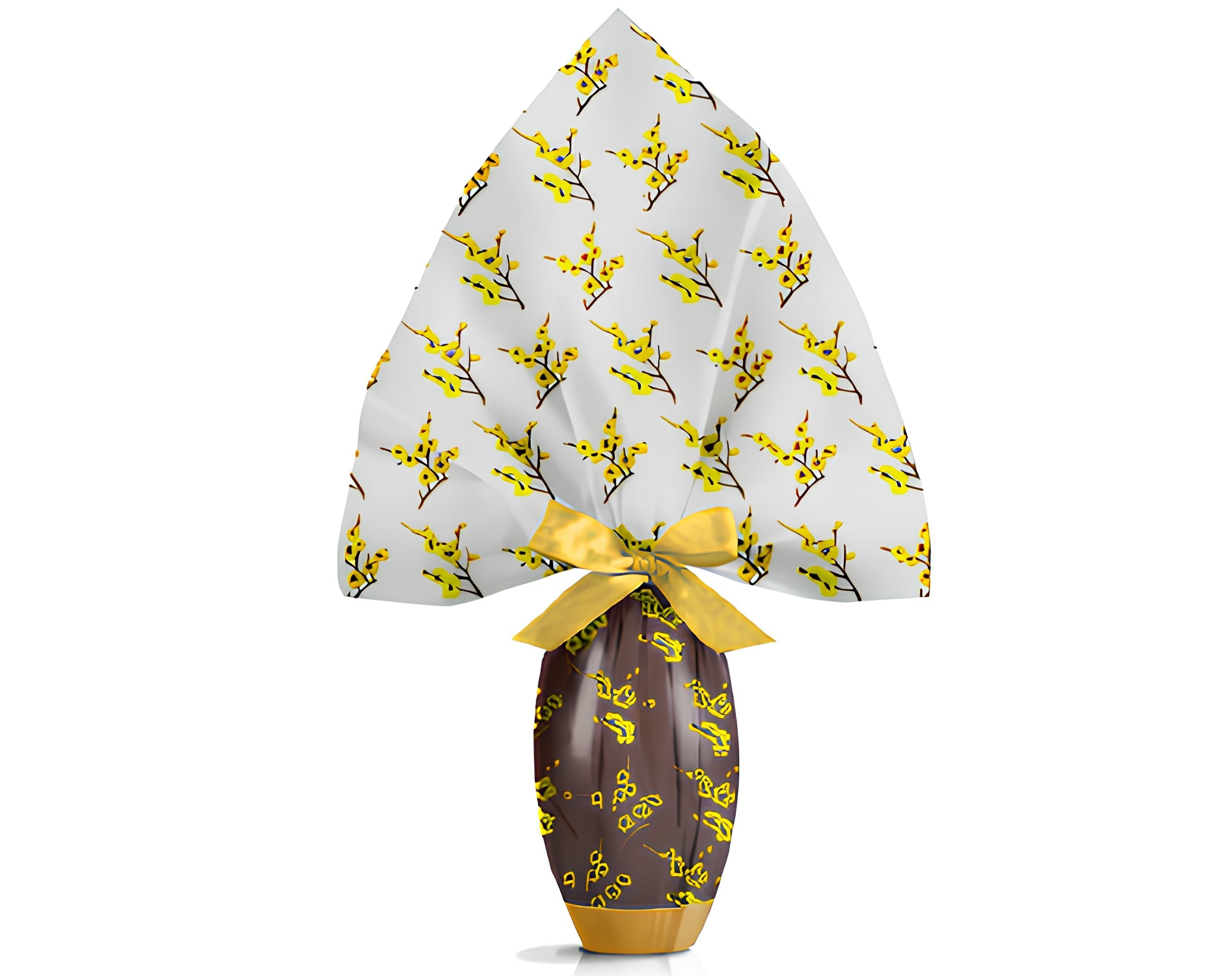 INCARTO PPL 070X070 TRASPARENTE PESCO GIALLO | Incarto PPL per uova di Pasqua al cioccolato DAGERAF