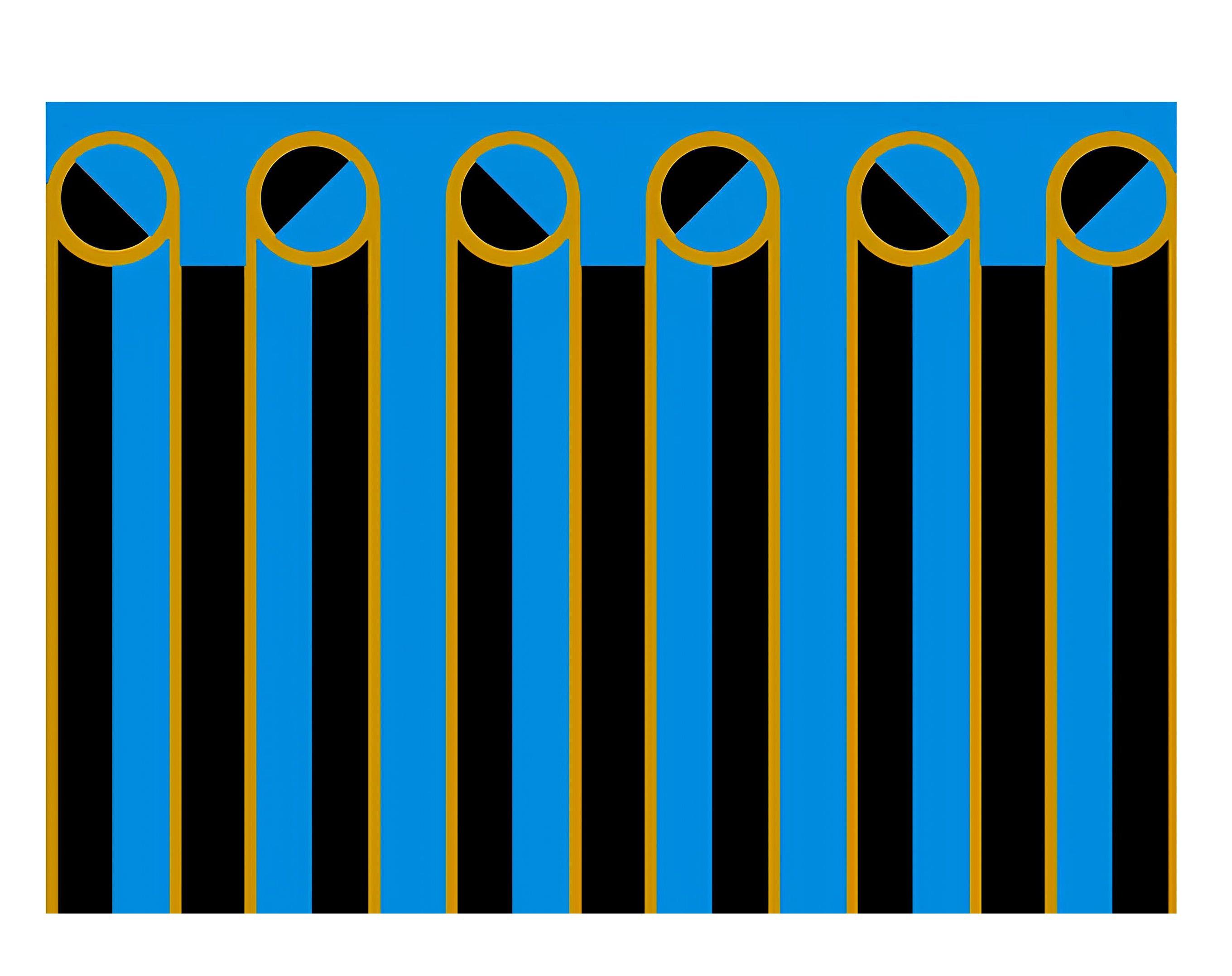 INCARTO PPL 100X100 TIFOSO NERO AZZURRO CERCHIO