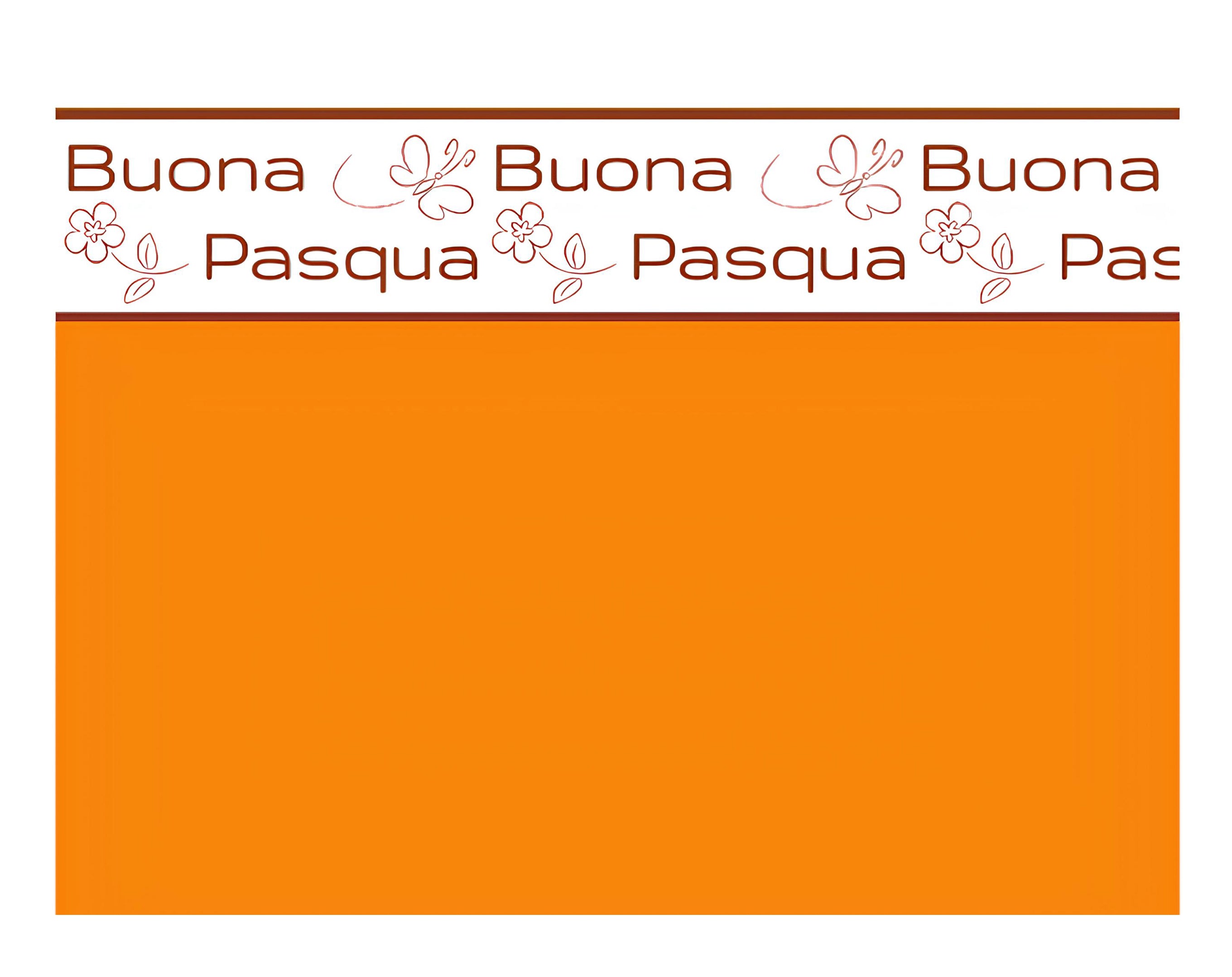 INCARTO PPL 110X110 PERLATO BUONA PASQUA ARANCIO