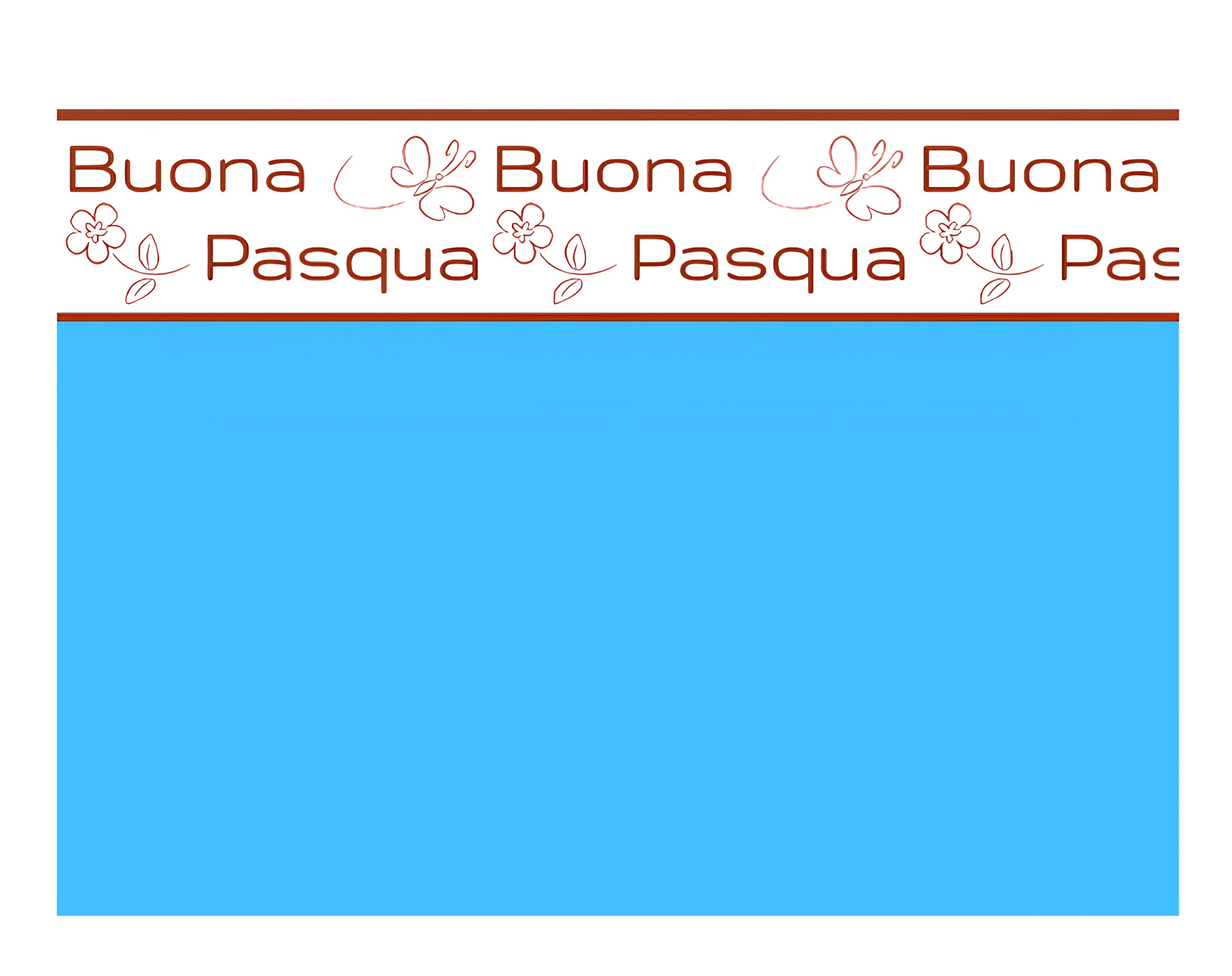 INCARTO PPL 110X110 PERLATO BUONA PASQUA AZZURRO