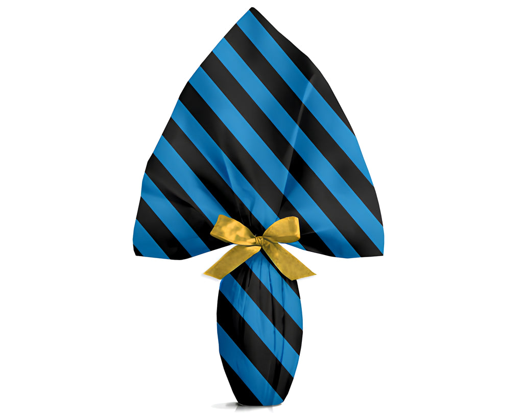 INCARTO PPL 110X110 TIFOSO NERO AZZURRO | Incarto PPL per uova di Pasqua al cioccolato DAGERAF