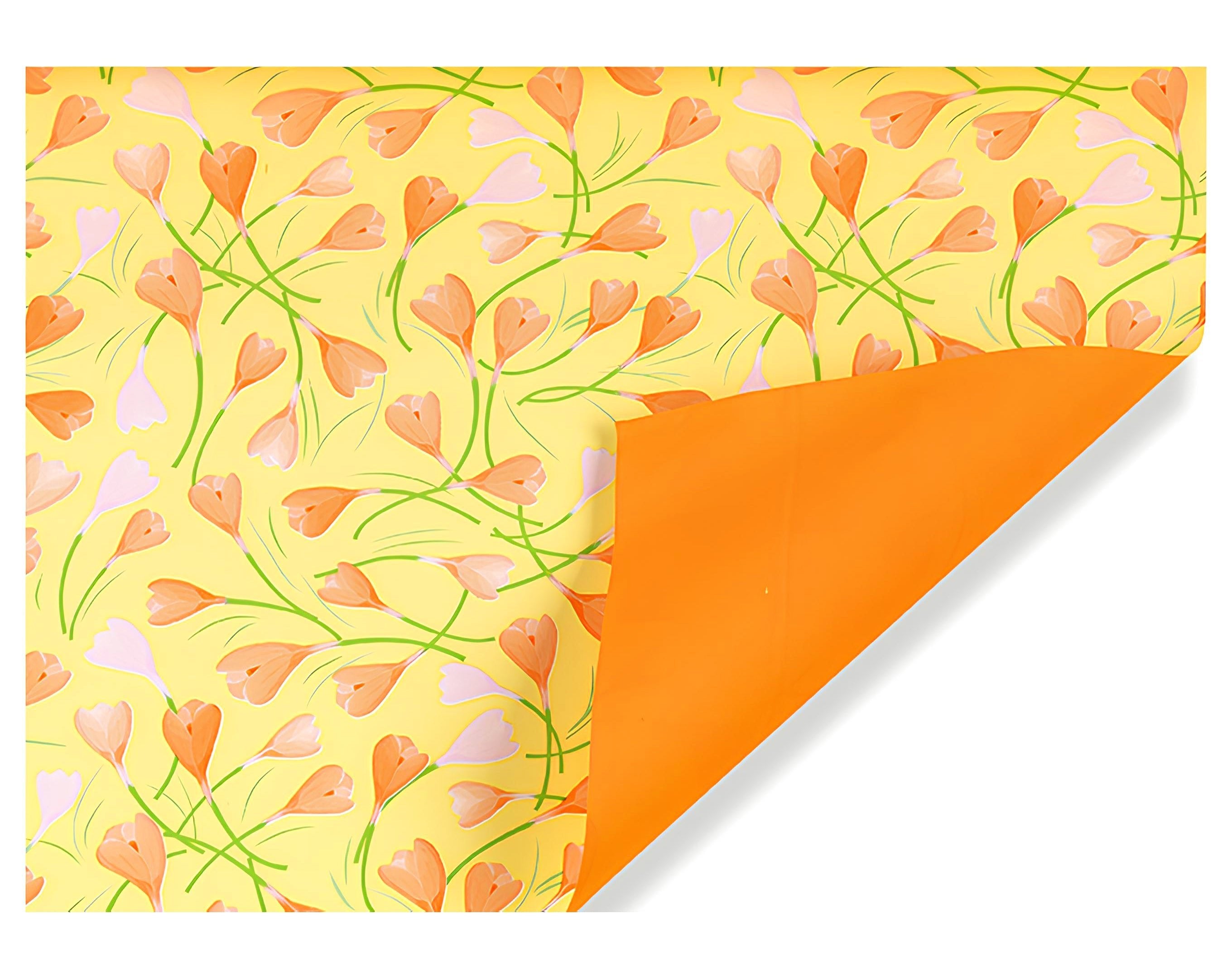 INCARTO PPL 100X100 LUSSO BICOLORE CROCUS ARANCIO | Incarto PPL per uova di Pasqua al cioccolato DAGERAF