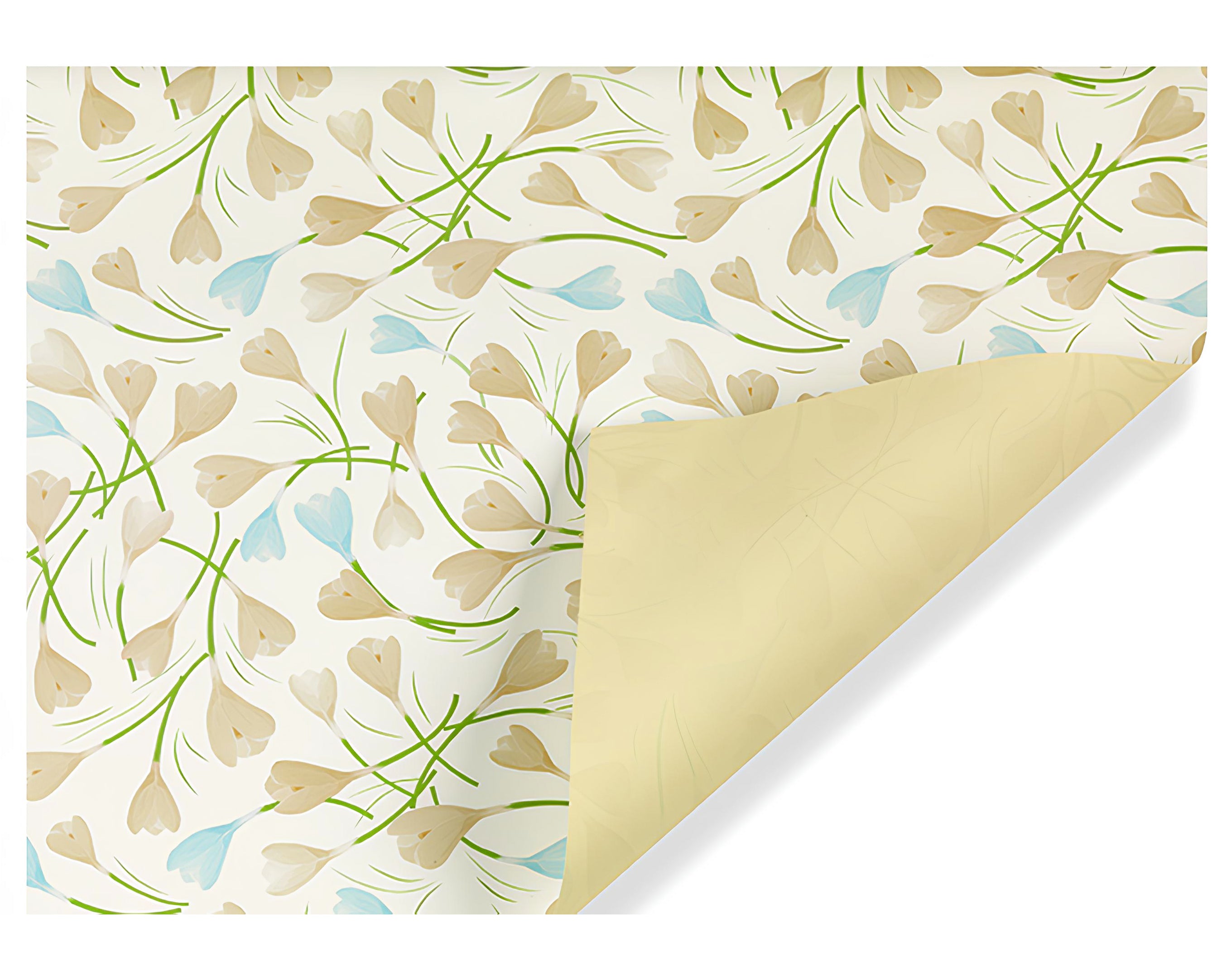 INCARTO PPL 100X100 LUSSO BICOLORE CROCUS ECRU | Incarto PPL per uova di Pasqua al cioccolato DAGERAF