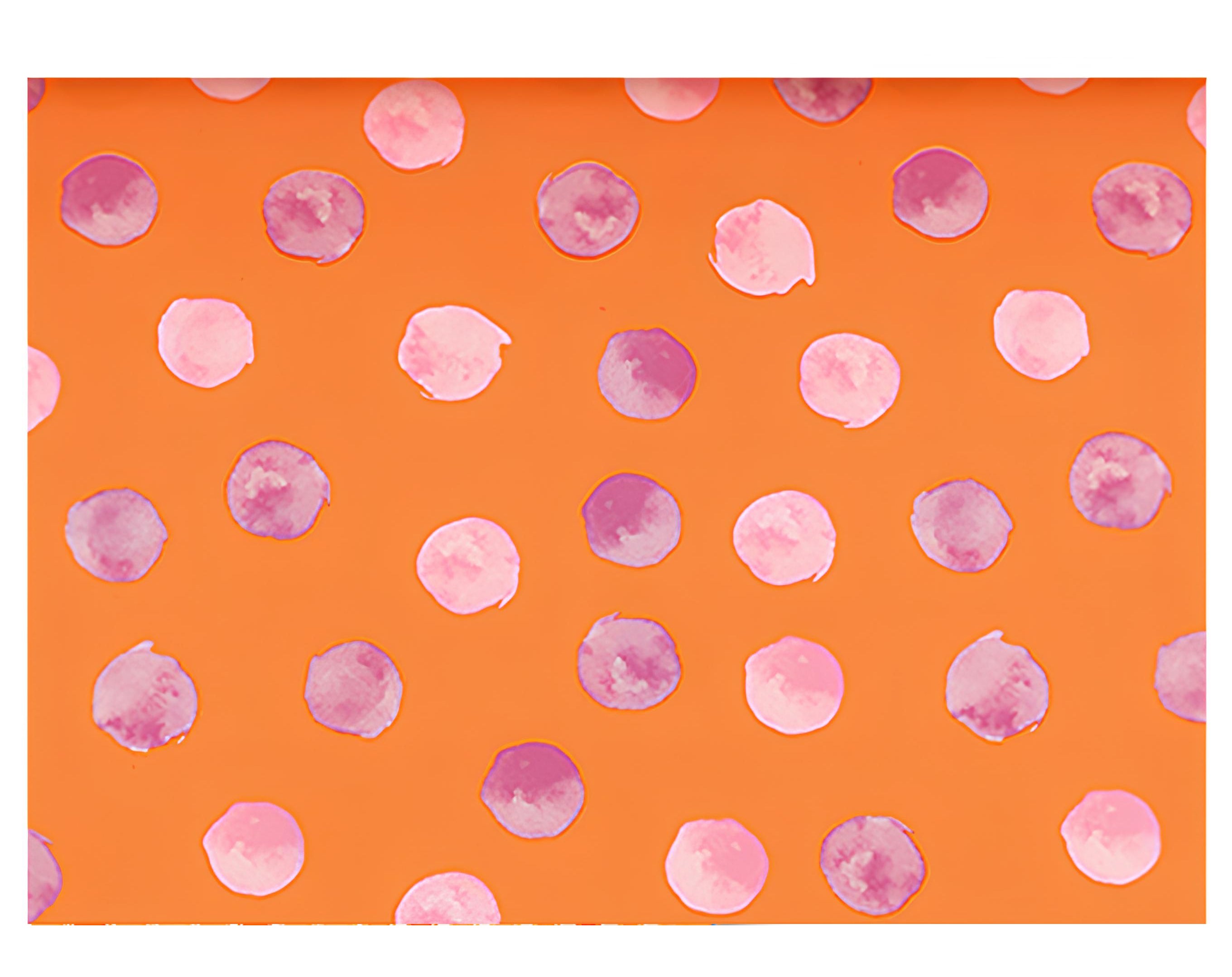 INCARTO PPL 100X100 LUSSO BIFACCIALE SFERE ARANCIO | Incarto PPL per uova di Pasqua al cioccolato DAGERAF