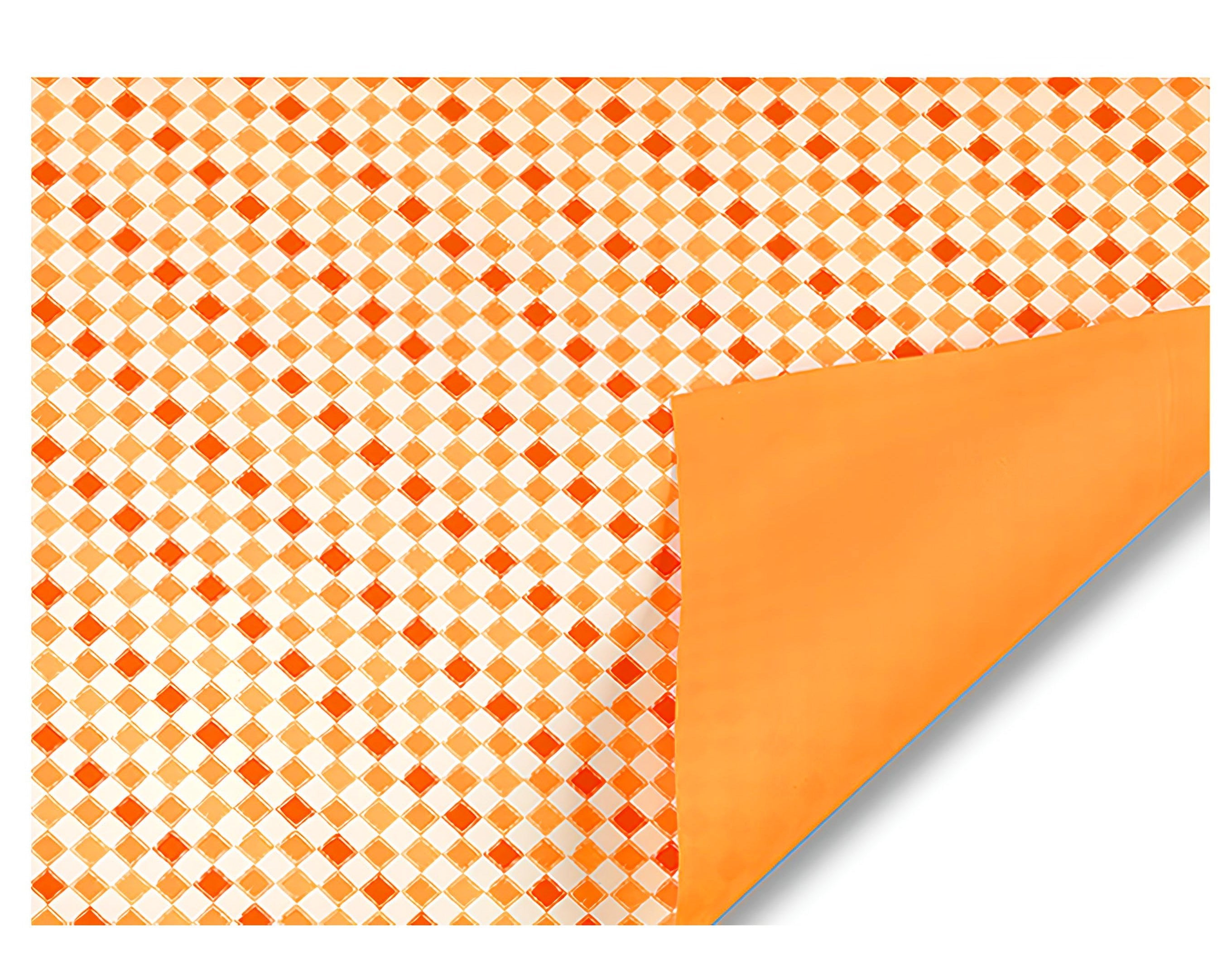 INCARTO PPL 100X100 LUSSO BICOLORE TUILES ARANCIO | Incarto PPL per uova di Pasqua al cioccolato DAGERAF
