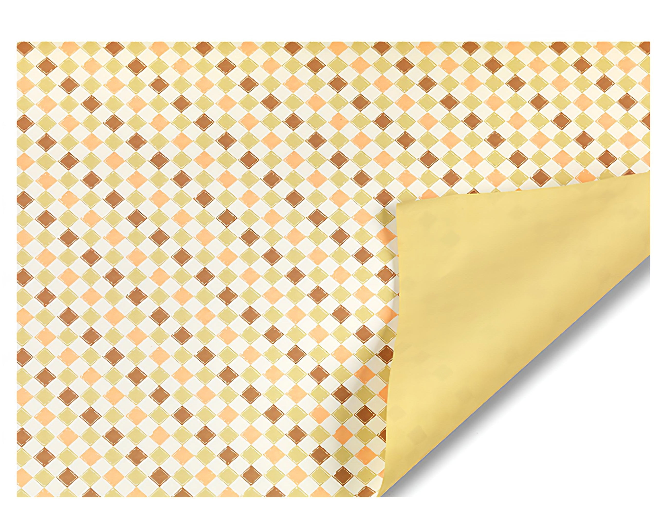 INCARTO PPL 100X100 LUSSO BICOLORE TUILES ECRU | Incarto PPL per uova di Pasqua al cioccolato DAGERAF