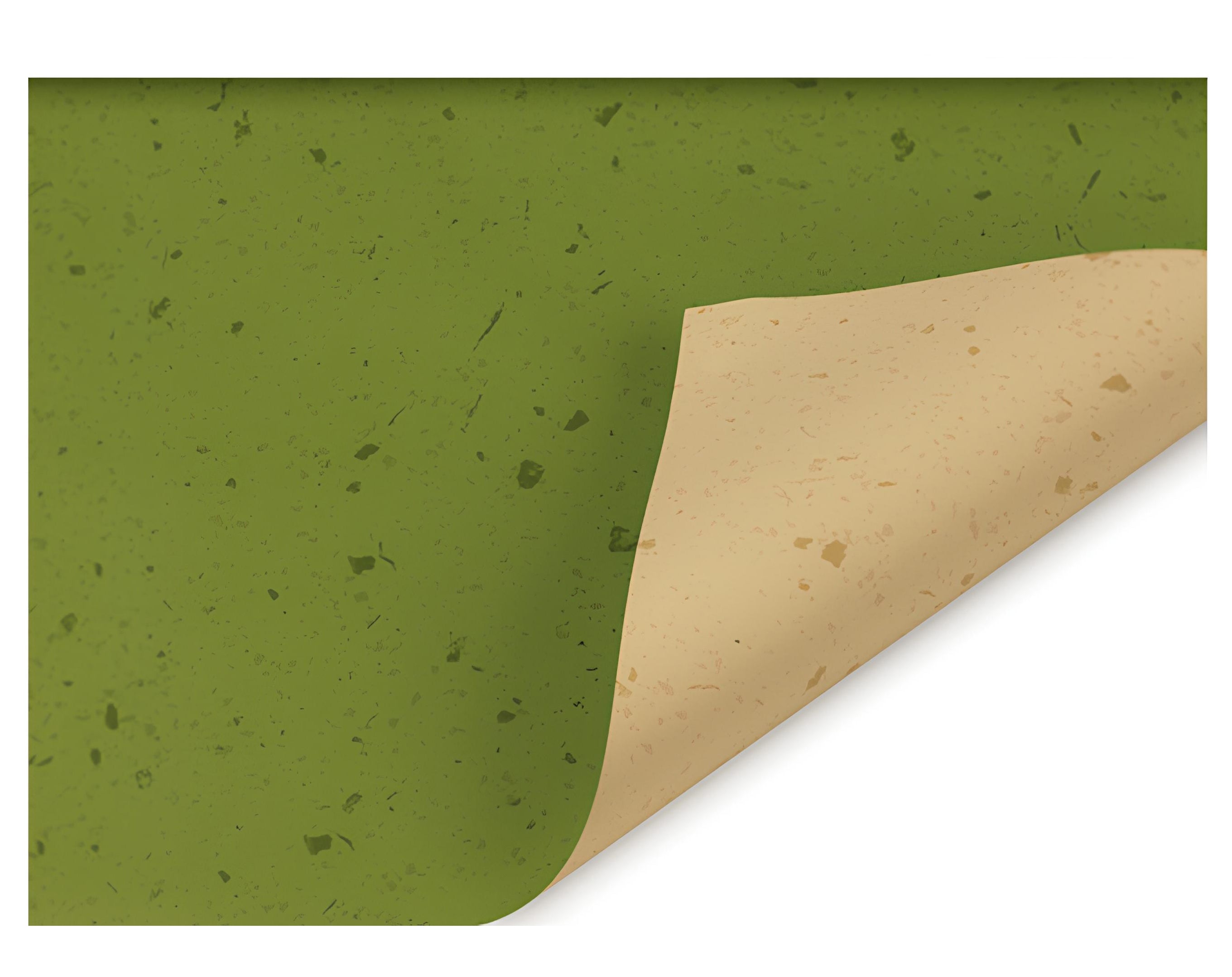 INCARTO PPL 100X100 PAPIER KRAFT VERDE BICOLORE | Incarto PPL per uova di Pasqua al cioccolato DAGERAF