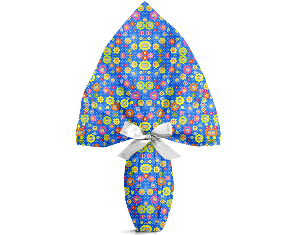 INCARTO PPL 140X140 METALLIZZATO TREMITI BLU | Incarto PPL per uova di Pasqua al cioccolato DAGERAF
