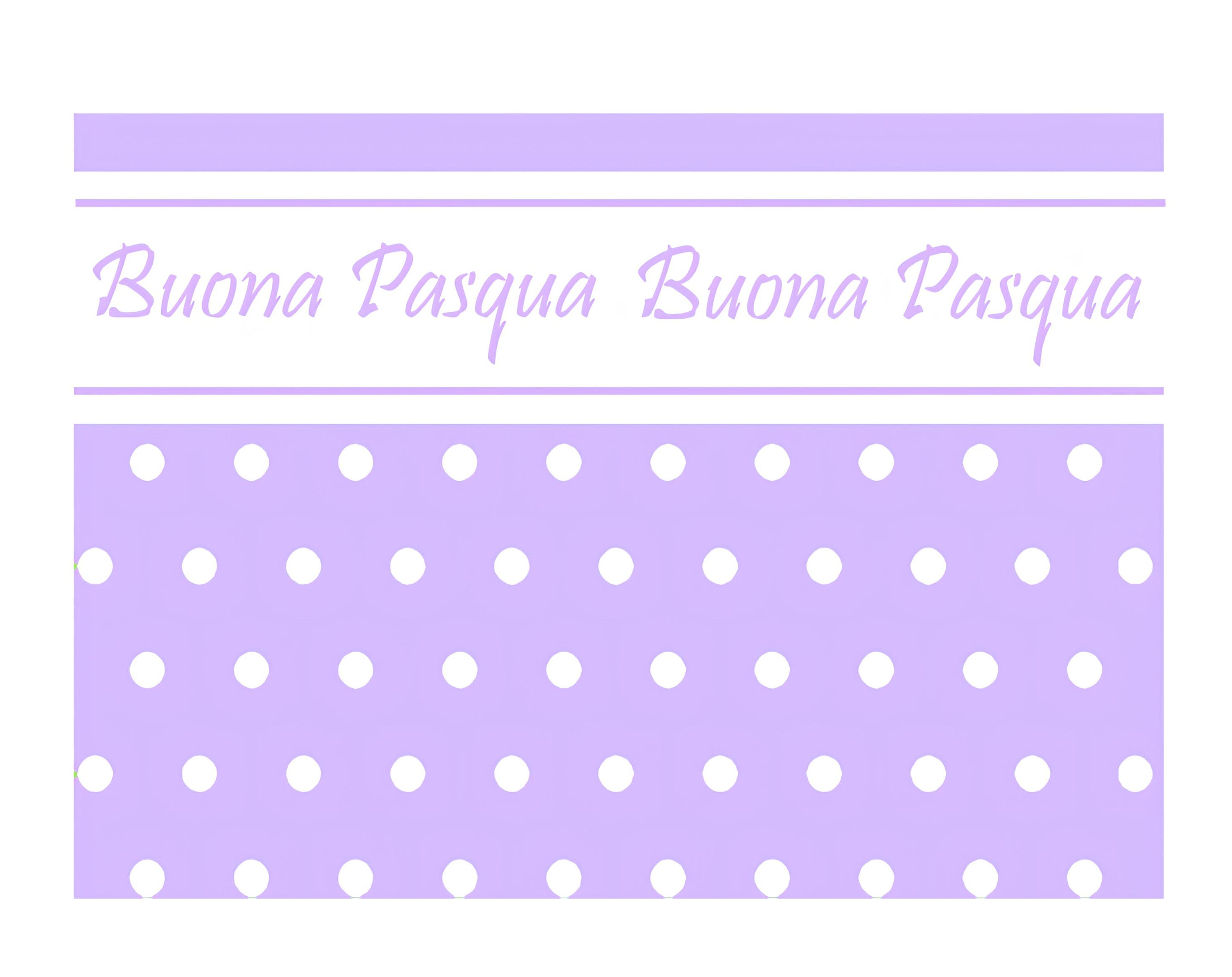 INCARTO PPL 100X100 PERLATO POIS LILLA BUONA PASQUA