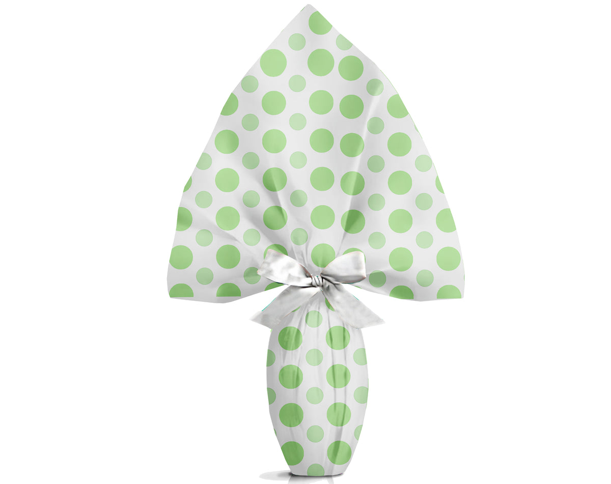 PPL 100X100 ENVOLTORIO DE HUEVOS DE PASCUA CON LUNARES VERDE NACARADO