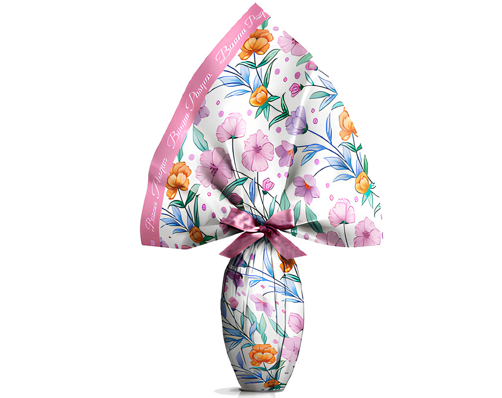 INCARTO PPL 280X280 METALLIZZATO MONAMOUR BIANCO | Incarto PPL per uova di Pasqua al cioccolato DAGERAF