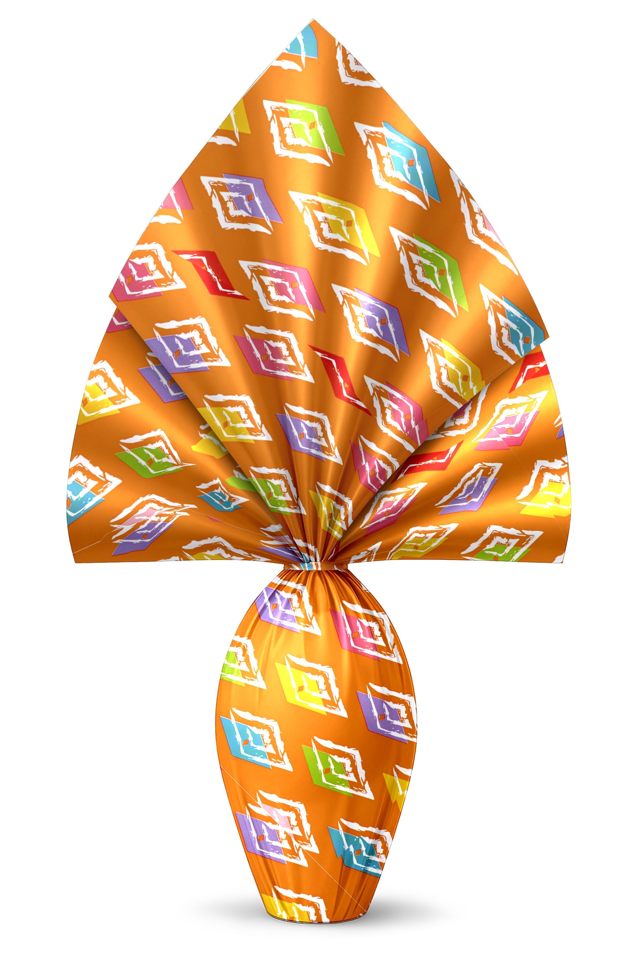 INCARTO PER UOVA DI PASQUA PPL 100X100 PERLATO AQUILONI ARANCIO