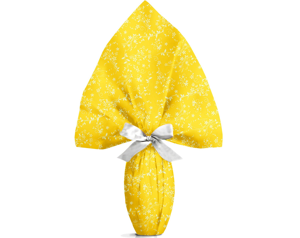 INCARTO PPL 120X120 PERLATO ELEGANT GIALLO | Incarto PPL per uova di Pasqua al cioccolato DAGERAF