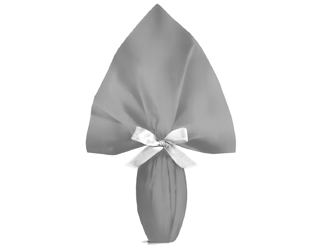 INCARTO PPL 120X120 METALLIZZATO TINTA UNITA ARGENTO SATINATO | Incarto PPL per uova di Pasqua al cioccolato DAGERAF