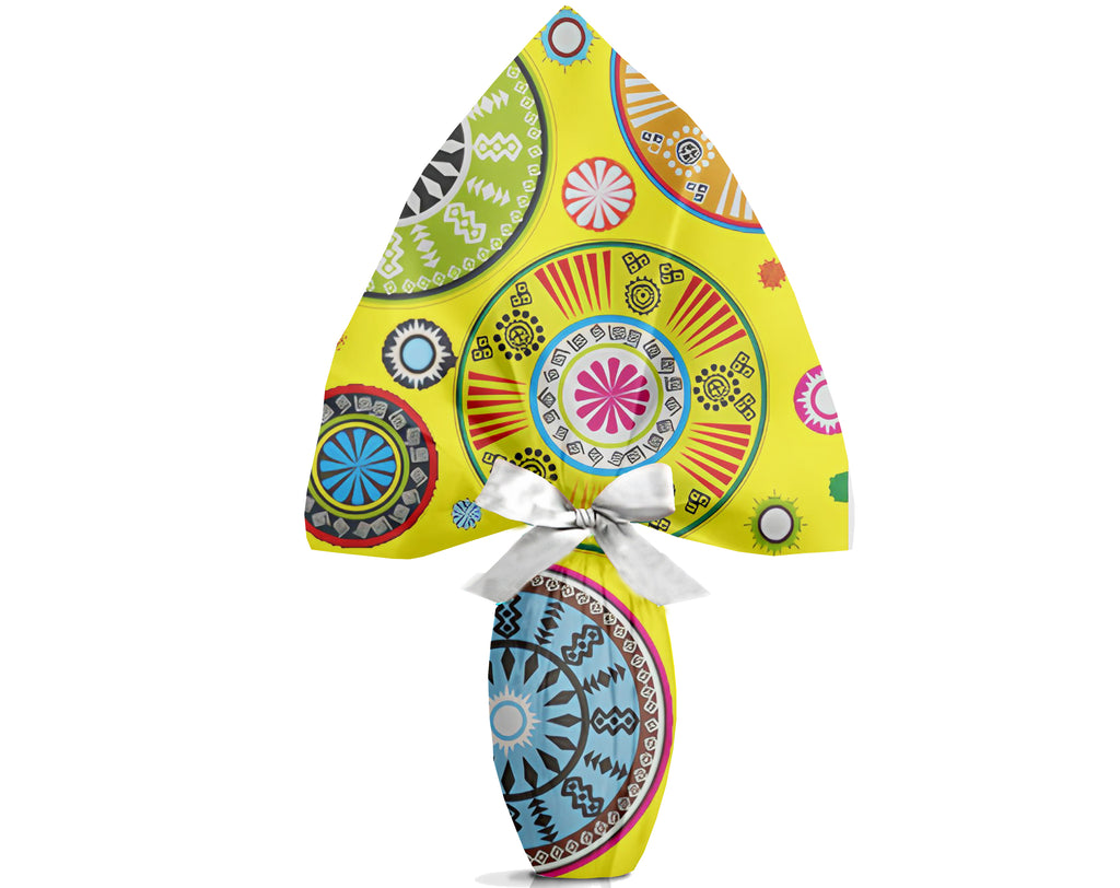 INCARTO PPL 170X170 METALLIZZATO MARSALA GIALLO | Incarto PPL per uova di Pasqua al cioccolato DAGERAF