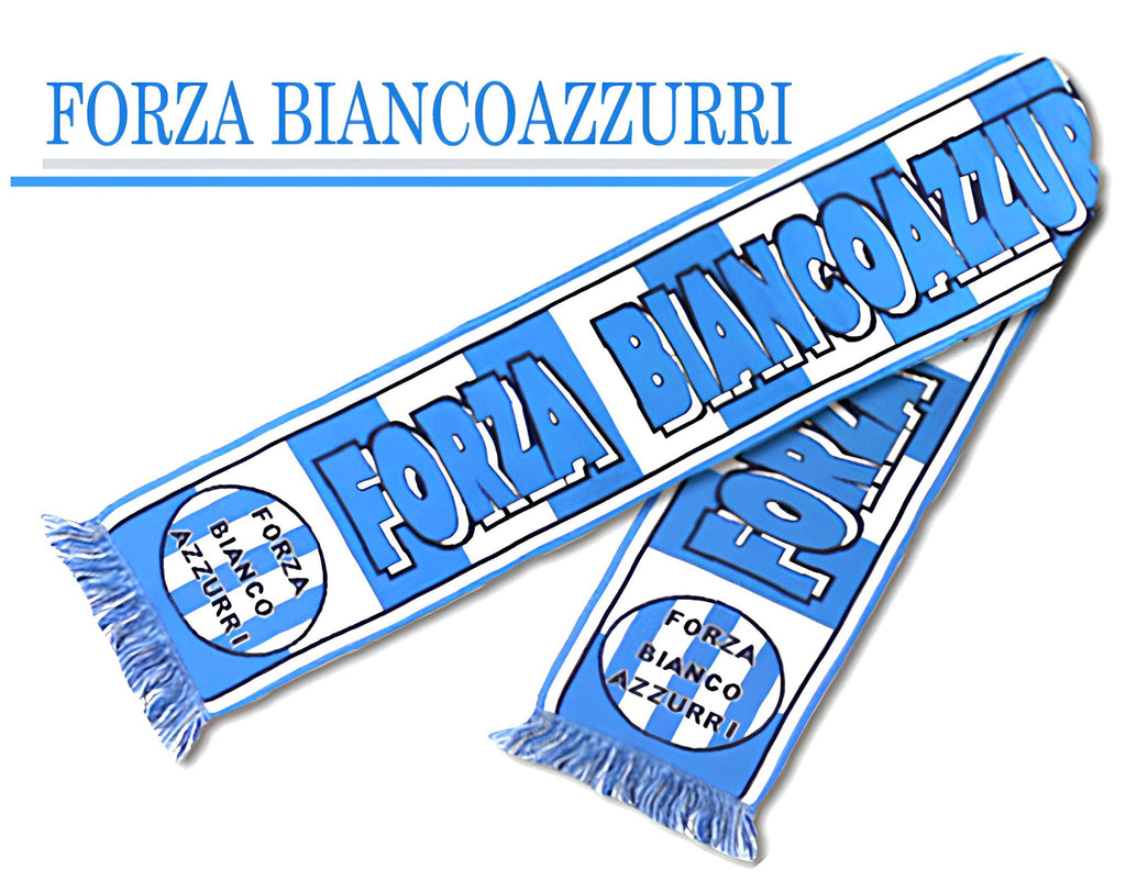 SCIARPA LANA FORZA BIANCO AZZURRI | Incarto PPL per uova di Pasqua al cioccolato DAGERAF