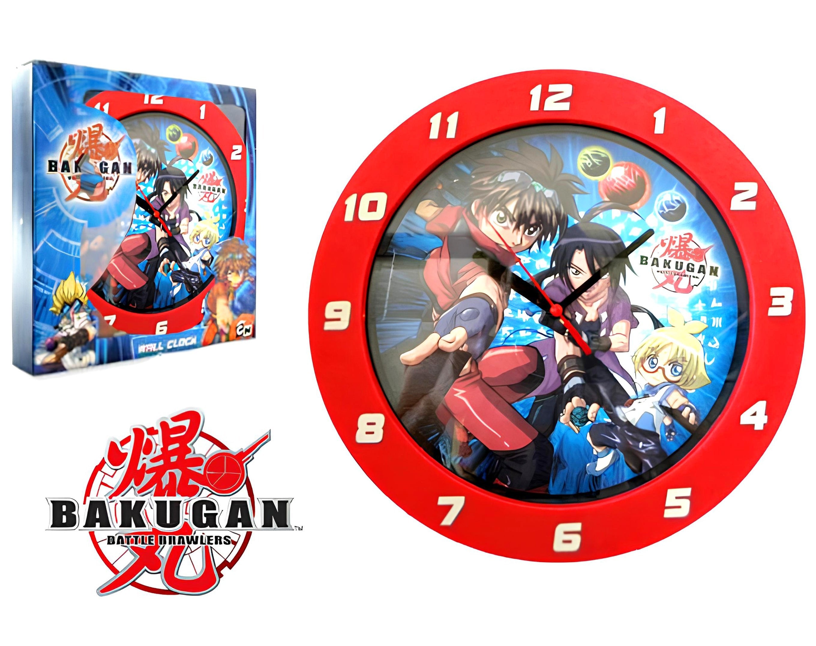OROLOGIO DA MURO BAKUGAN 25 CM | Incarto PPL per uova di Pasqua al cioccolato DAGERAF