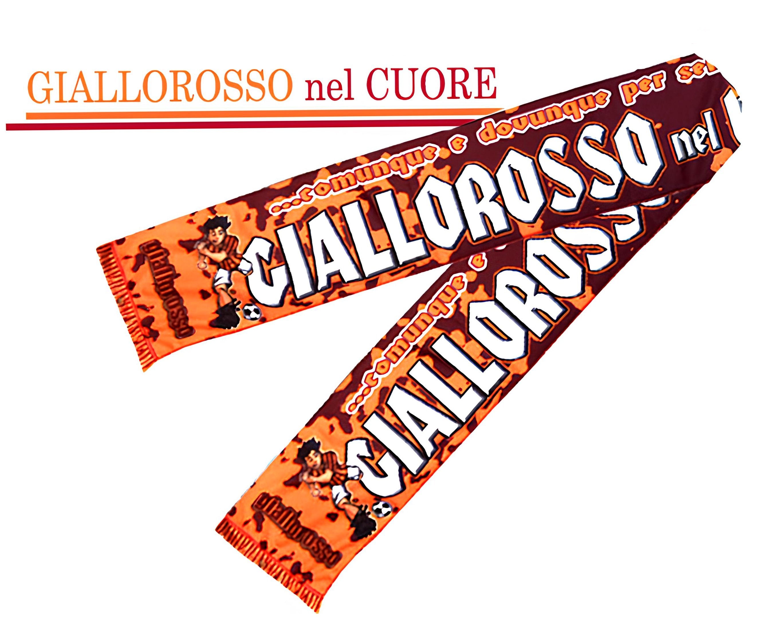 SCIARPA POLIESTERE GIALLO ROSSO NEL CUORE | Incarto PPL per uova di Pasqua al cioccolato DAGERAF