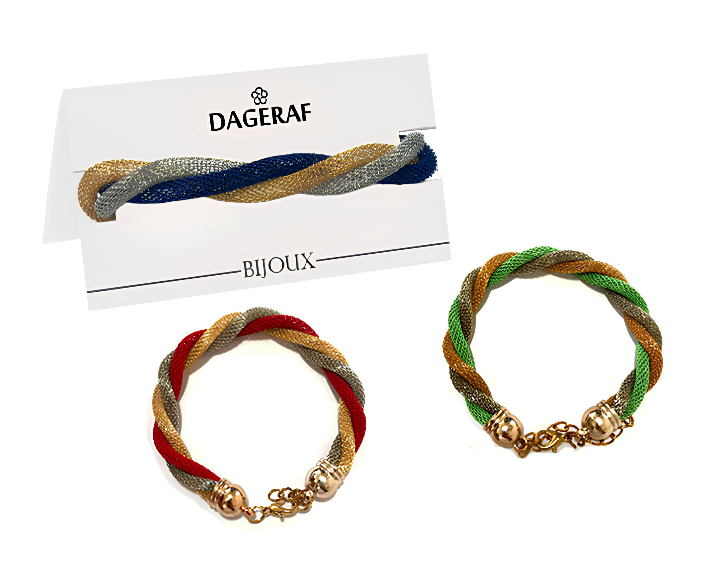 BRACCIALE INTRECCIATO IN ORO SU CARD | Incarto PPL per uova di Pasqua al cioccolato DAGERAF