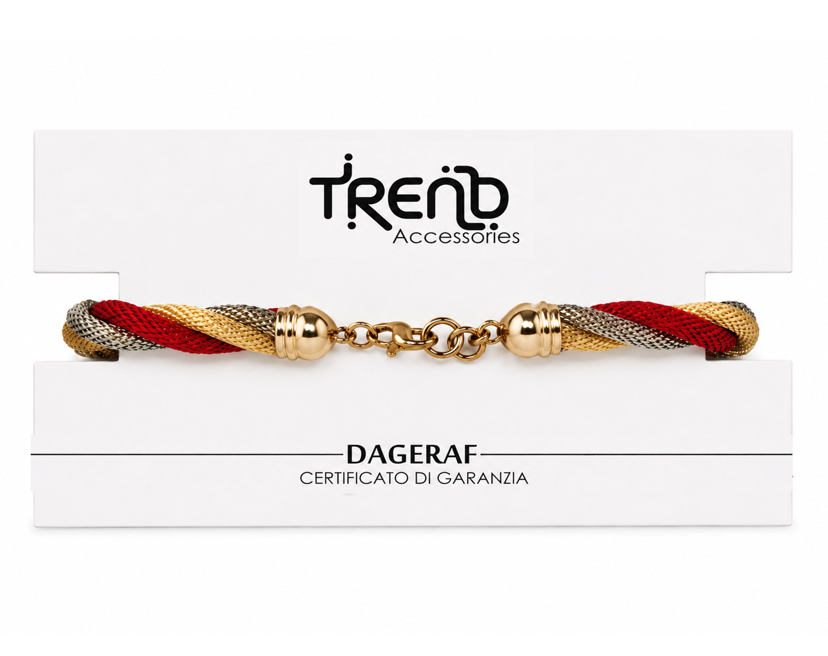 PULSERA DE ORO TRENZADA EN TARJETA | Sorpresa de Huevo de Pascua