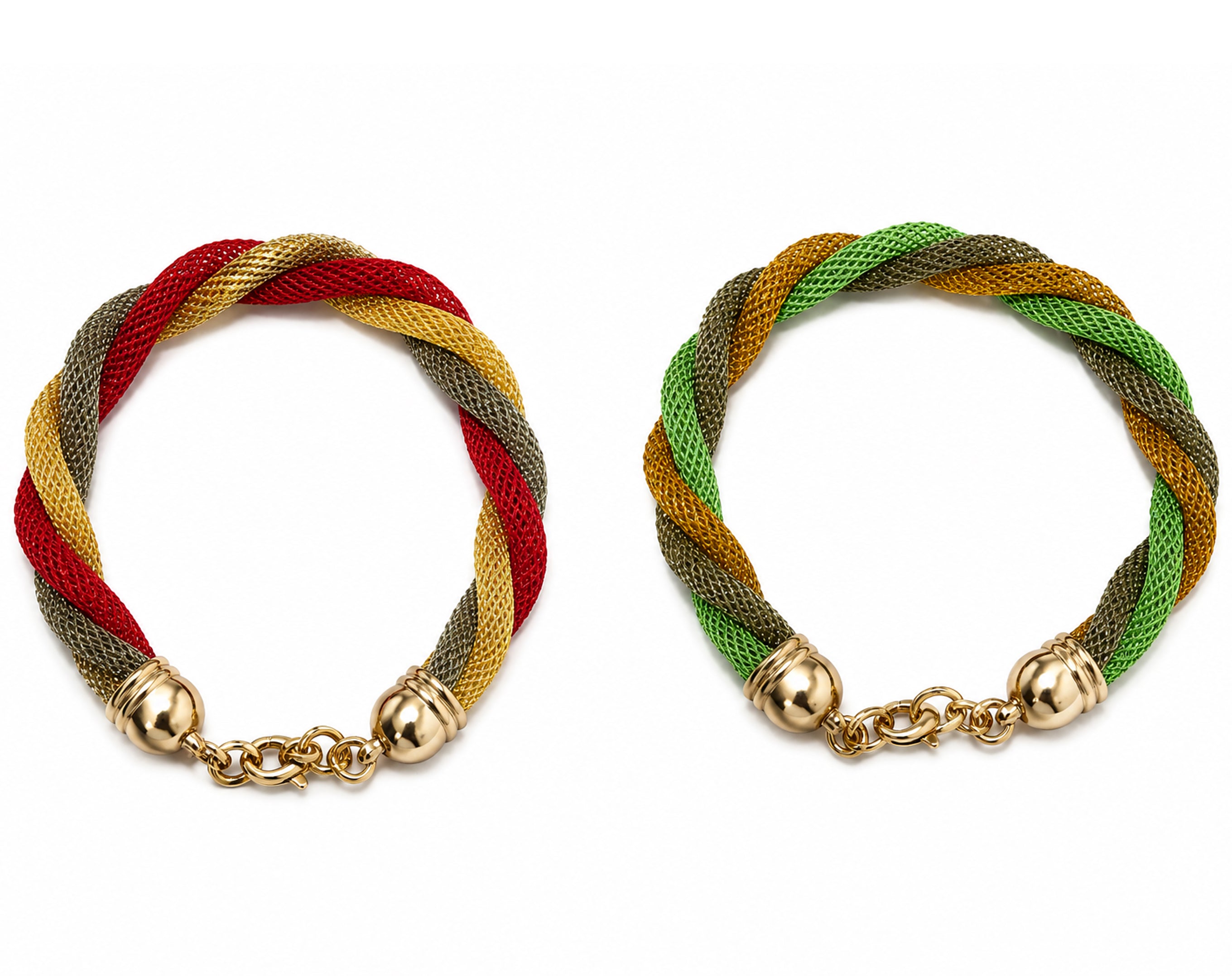 BRACELET TRESSÉ EN OR SUR CARTE | Surprise pour œufs de Pâques