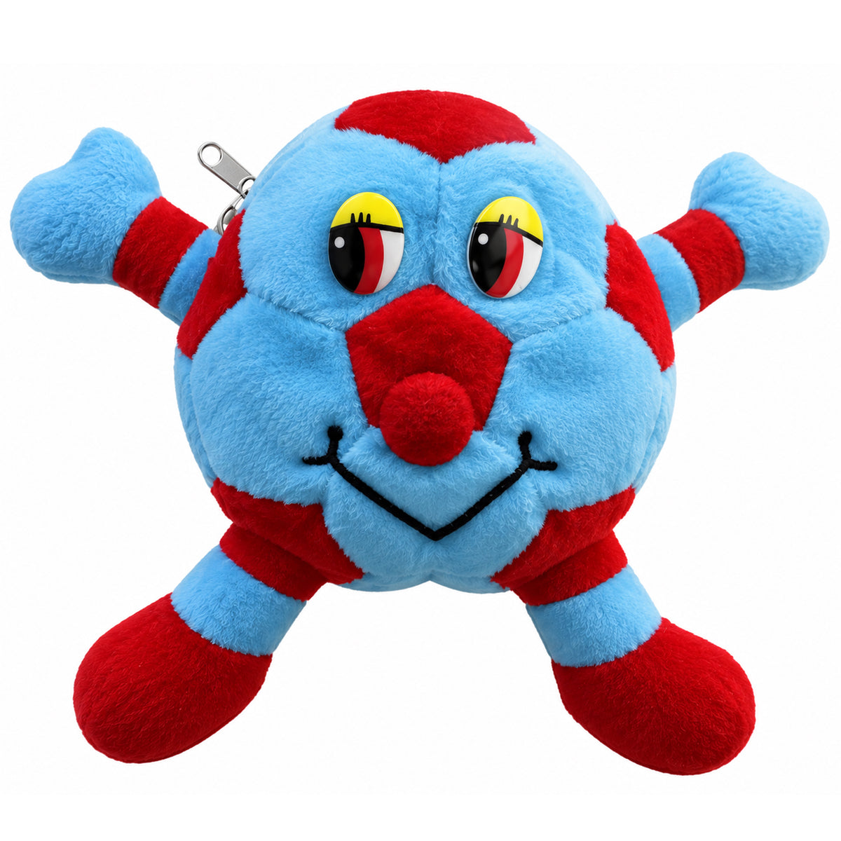 PELUCHE ZAINETTO VERO TIFOSO ROSSO BLU | Incarto PPL per uova di Pasqua al cioccolato DAGERAF