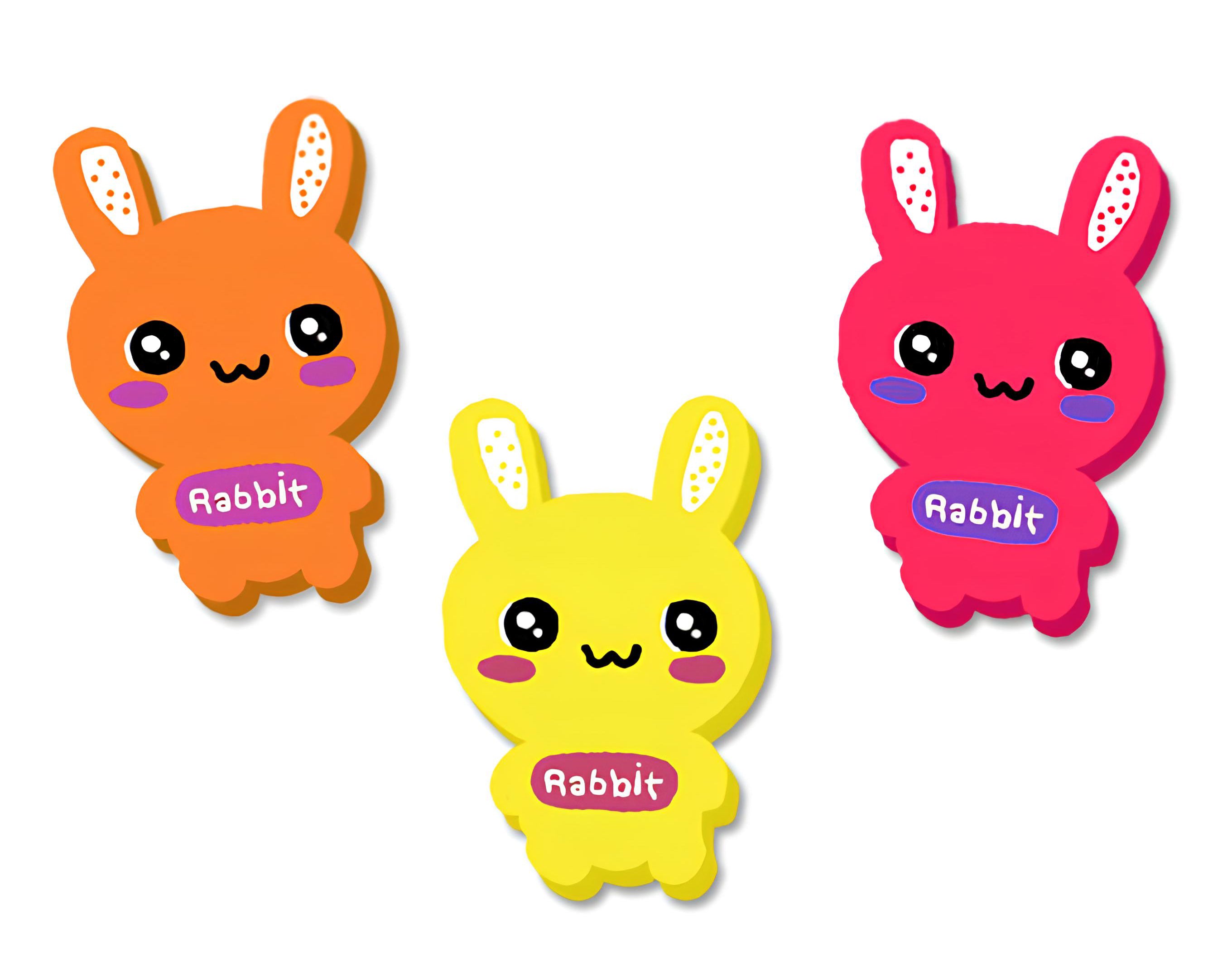 Gomma da cancellare a forma di coniglietto | Sorpresa ideale per uova di pasqua bambini