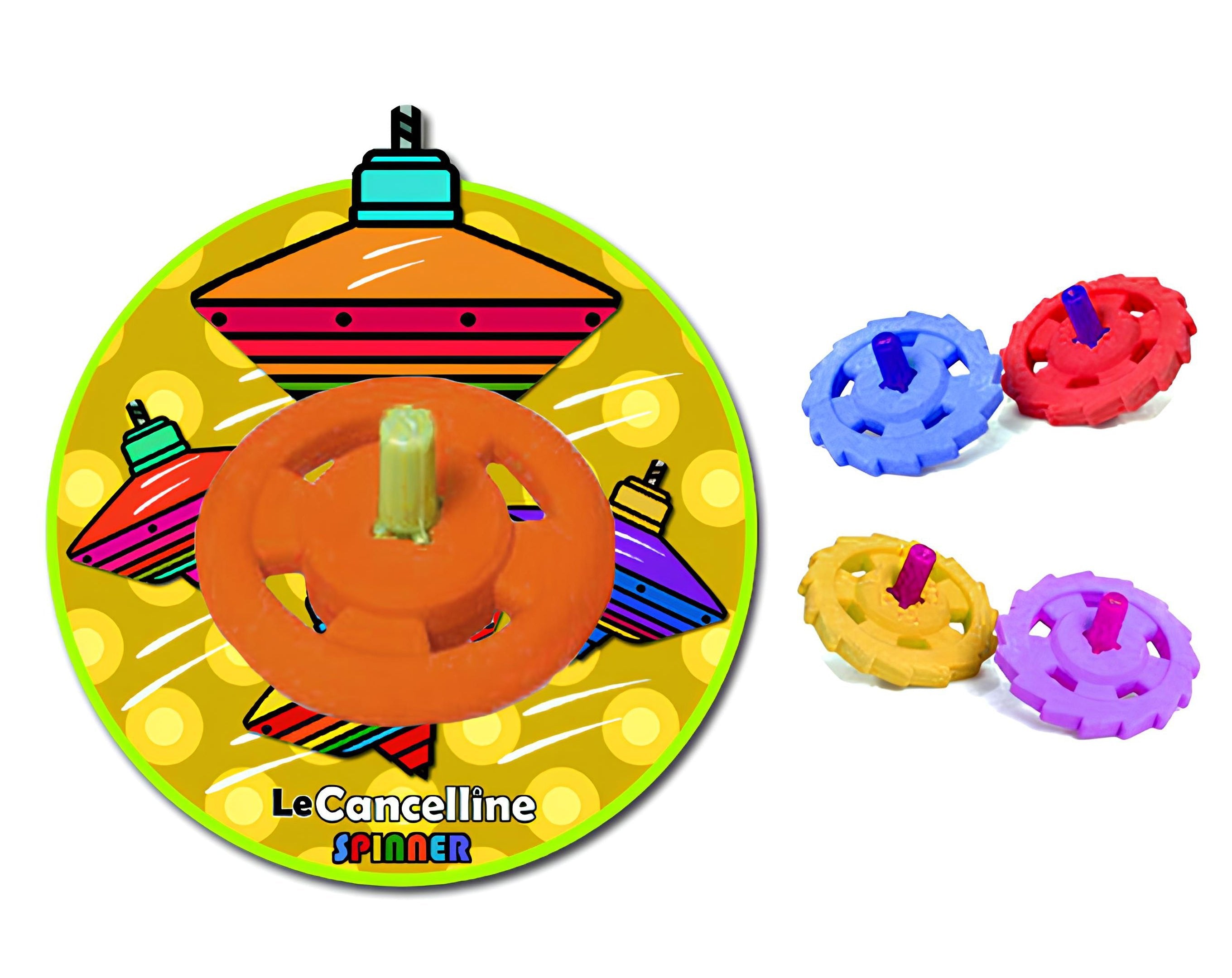 Gomma da cancellare a forma di trottola su blister | Sorpresa ideale per uova di pasqua bambini