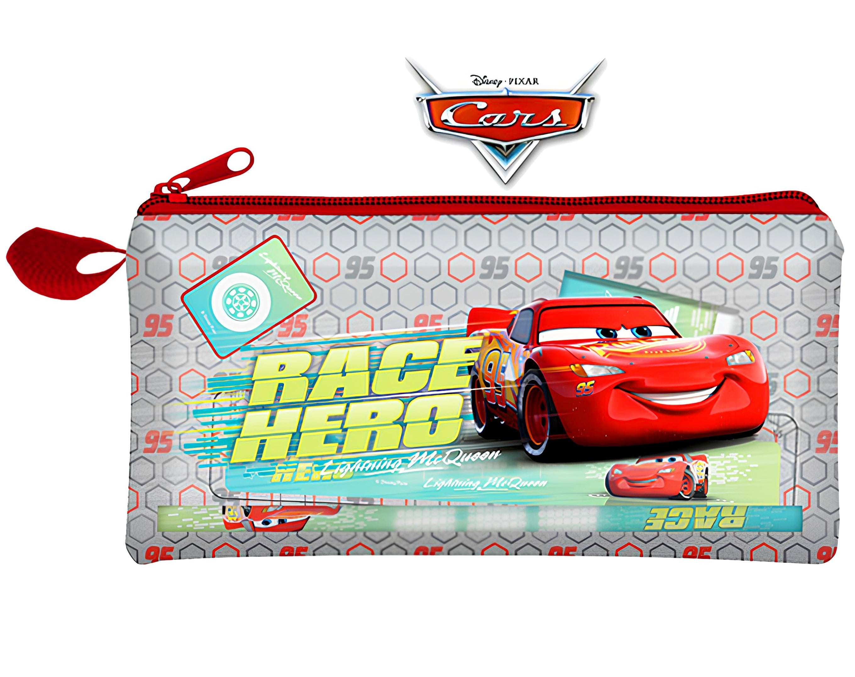 BORSELLINO 4 ACCESSORI SCUOLA CARS | Incarto PPL per uova di Pasqua al cioccolato DAGERAF