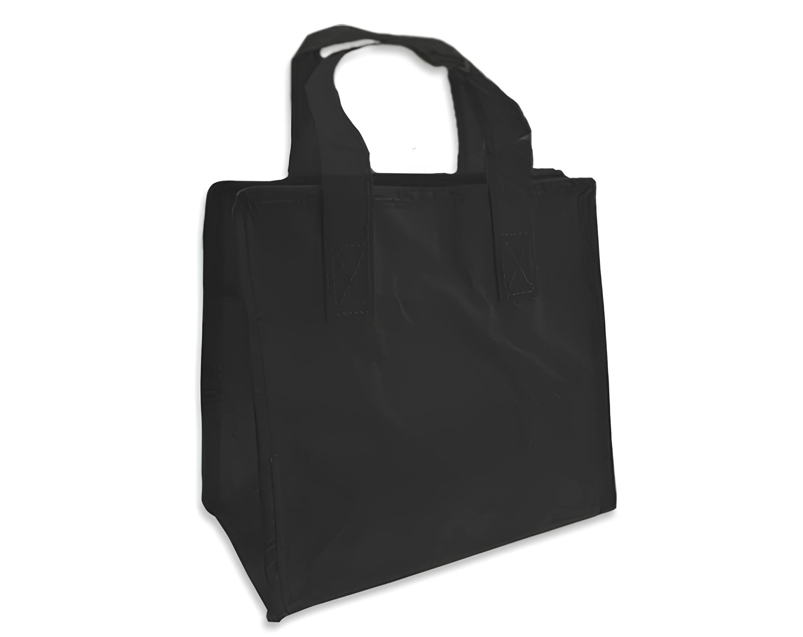 BORSETTA CON ZIP 20X20X12 NERO | Incarto PPL per uova di Pasqua al cioccolato DAGERAF