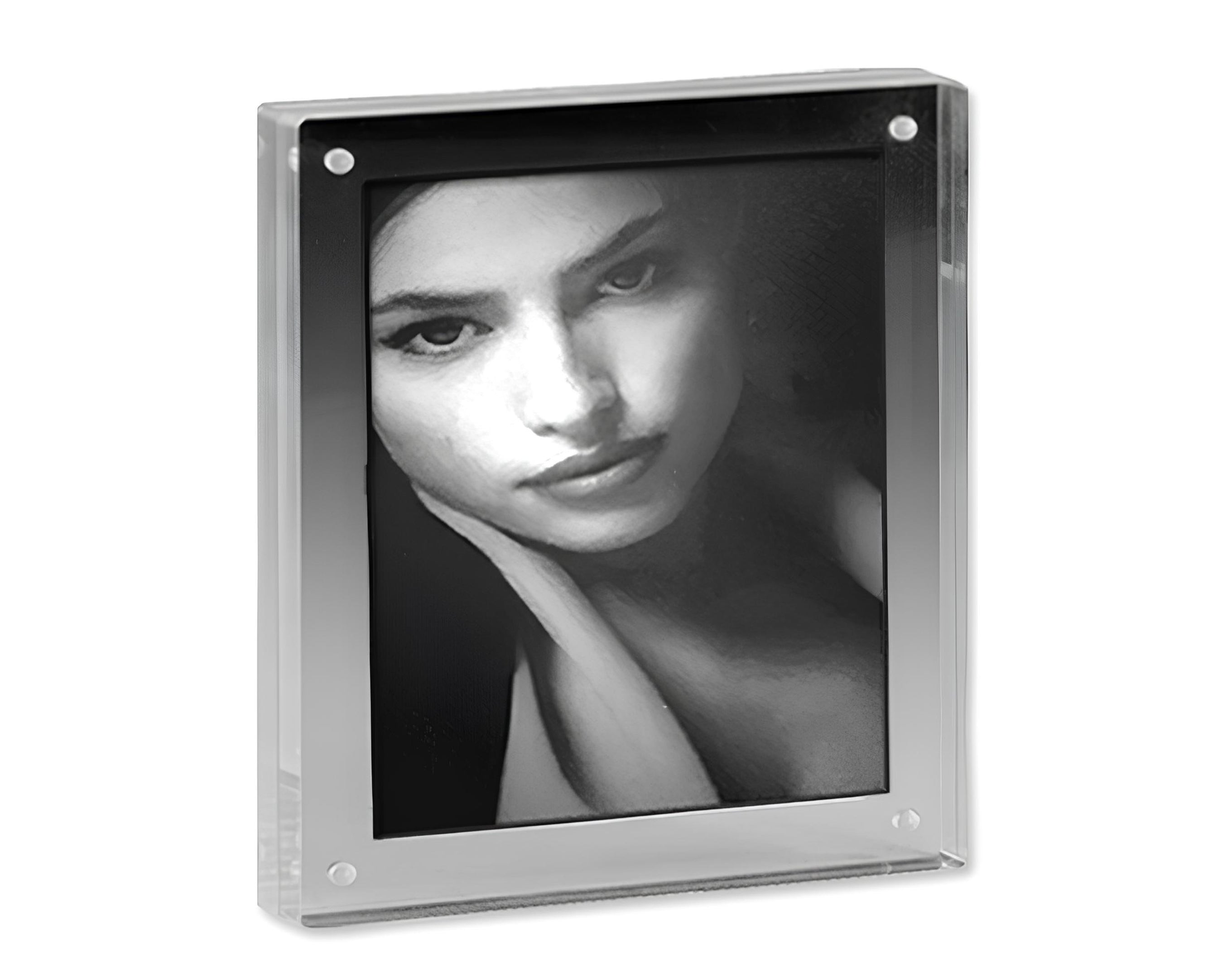 PORTAFOTO ICE ACRILICO CALAMITATO 5X5 | Incarto PPL per uova di Pasqua al cioccolato DAGERAF