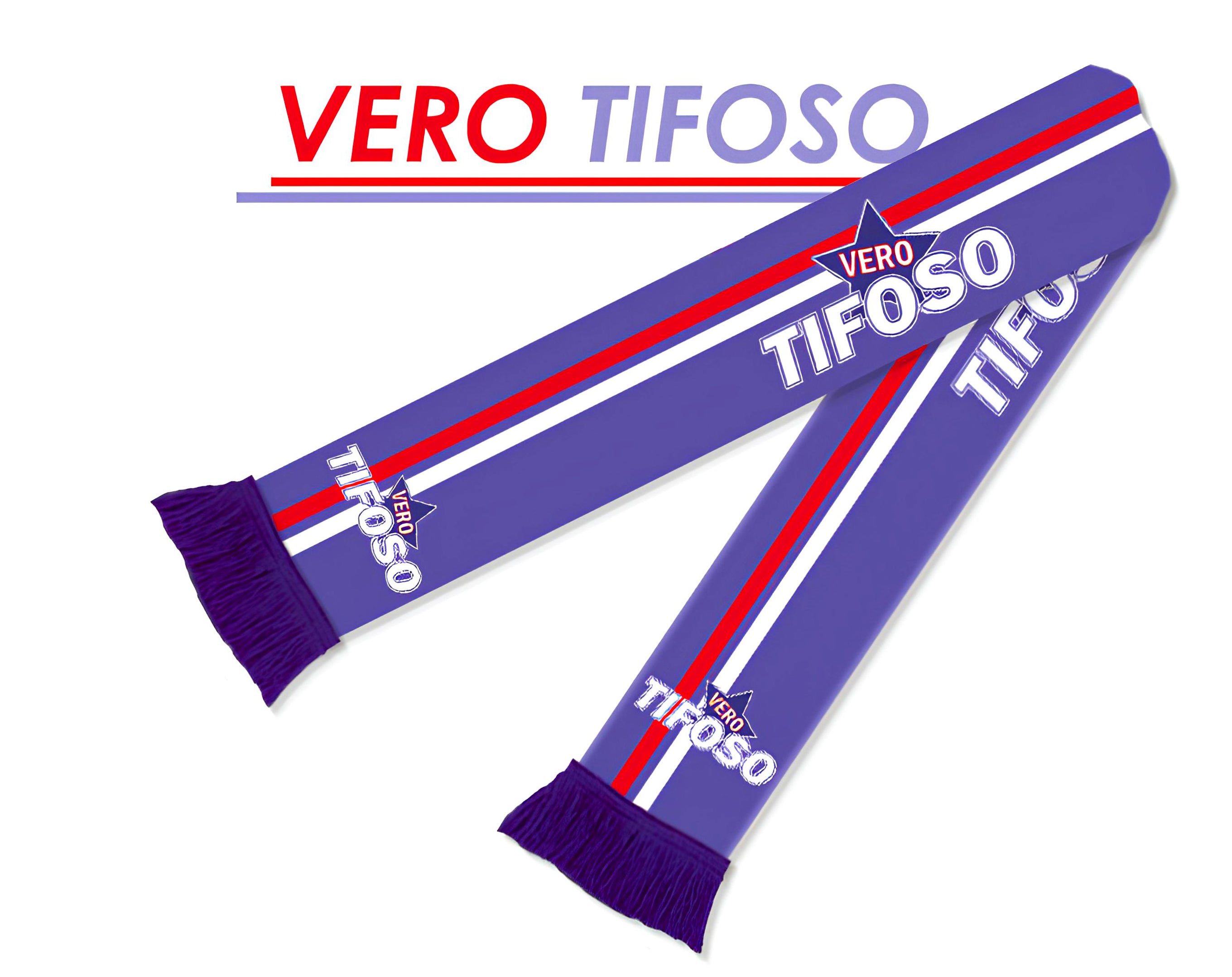 SCIARPA POLIESTERE VERO TIFOSO VIOLA | Incarto PPL per uova di Pasqua al cioccolato DAGERAF