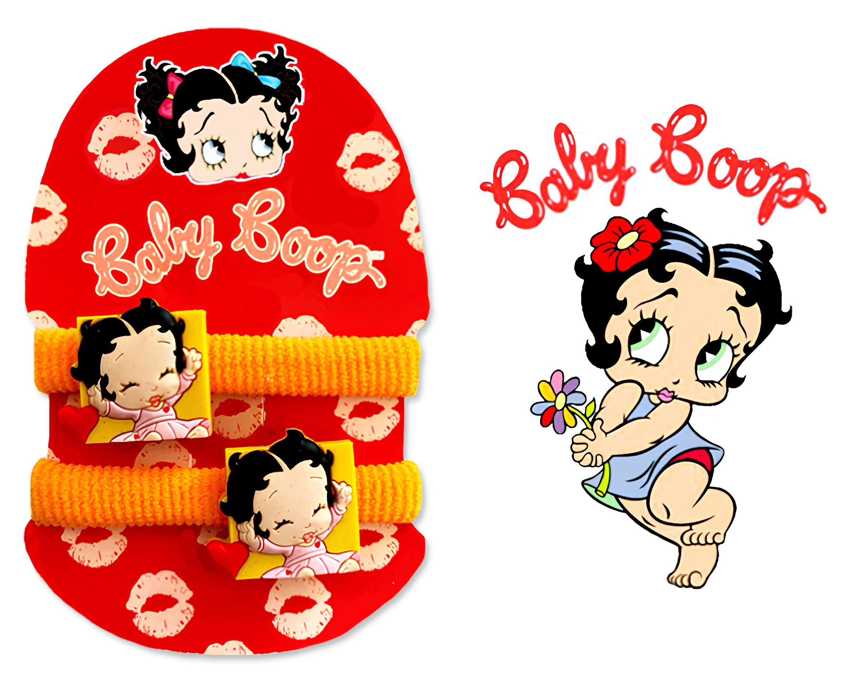 BLISTER 2 CODINI SPUGNA BABY BOOP | Incarto PPL per uova di Pasqua al cioccolato DAGERAF