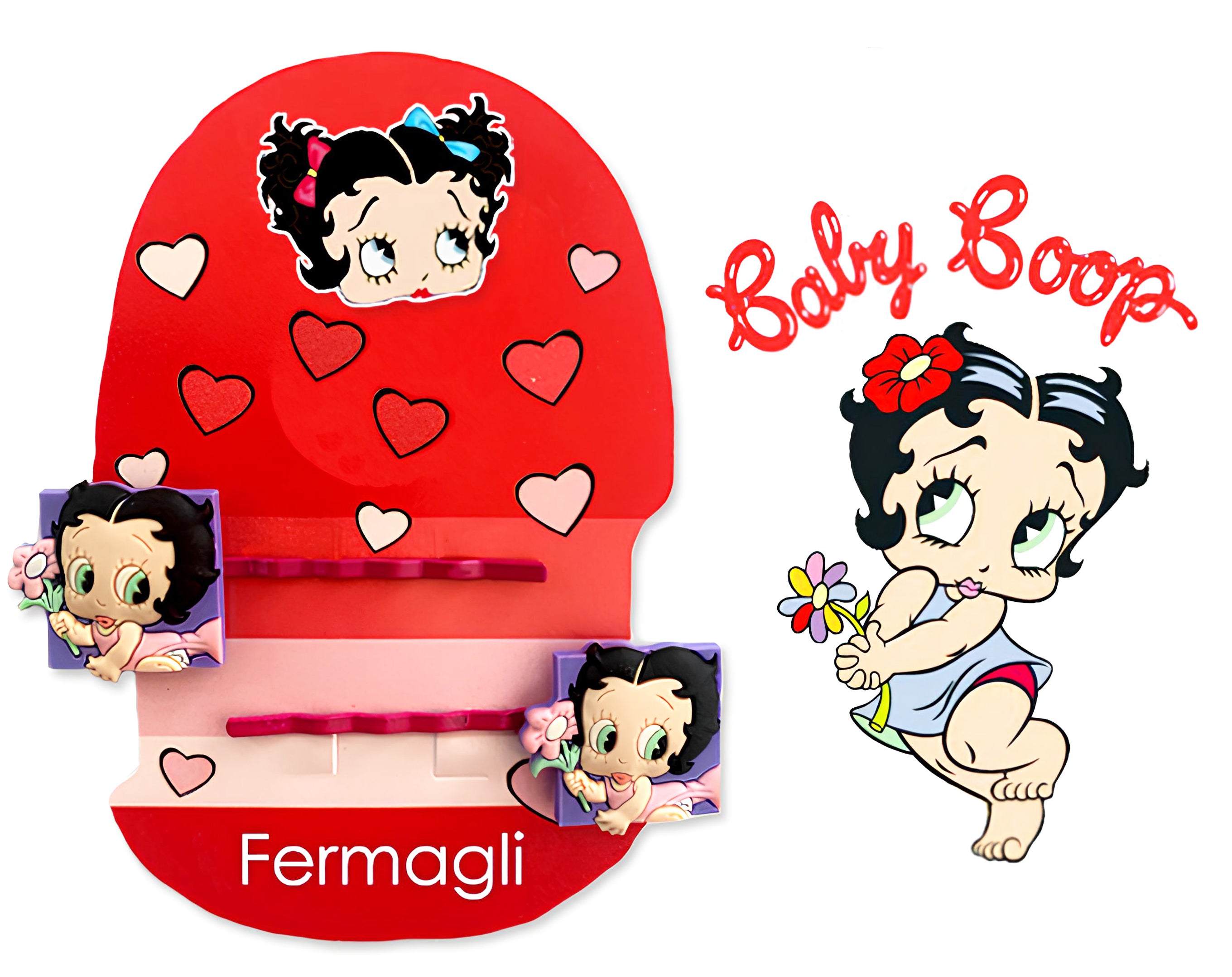 BLISTER 2 FERMAGLI BABY BOOP | Incarto PPL per uova di Pasqua al cioccolato DAGERAF