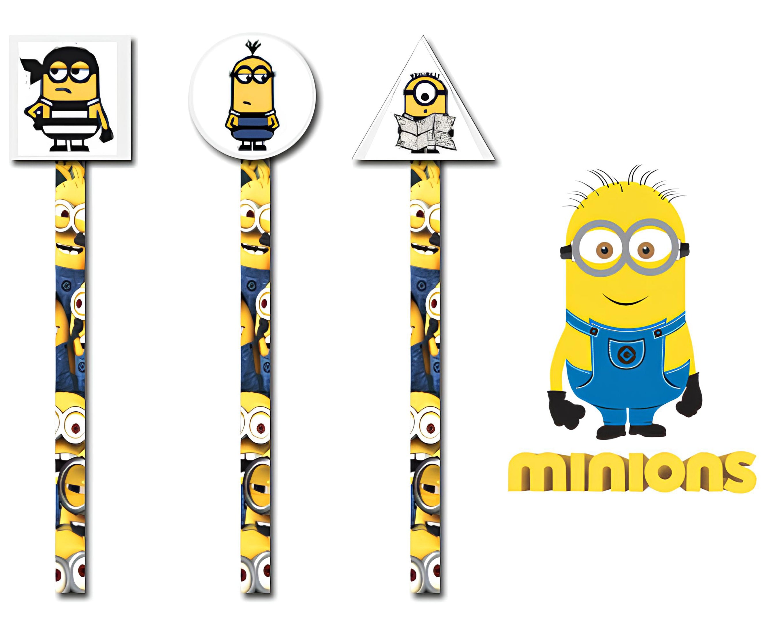 MATITA CON GOMMA MINIONS | Incarto PPL per uova di Pasqua al cioccolato DAGERAF