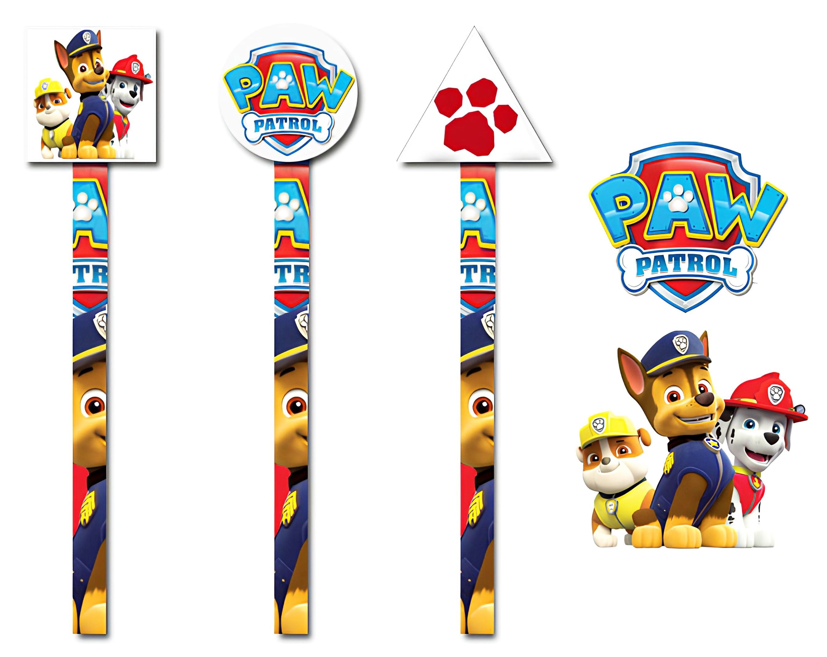 MATITA CON GOMMA PAW PATROL BIMBO | Incarto PPL per uova di Pasqua al cioccolato DAGERAF