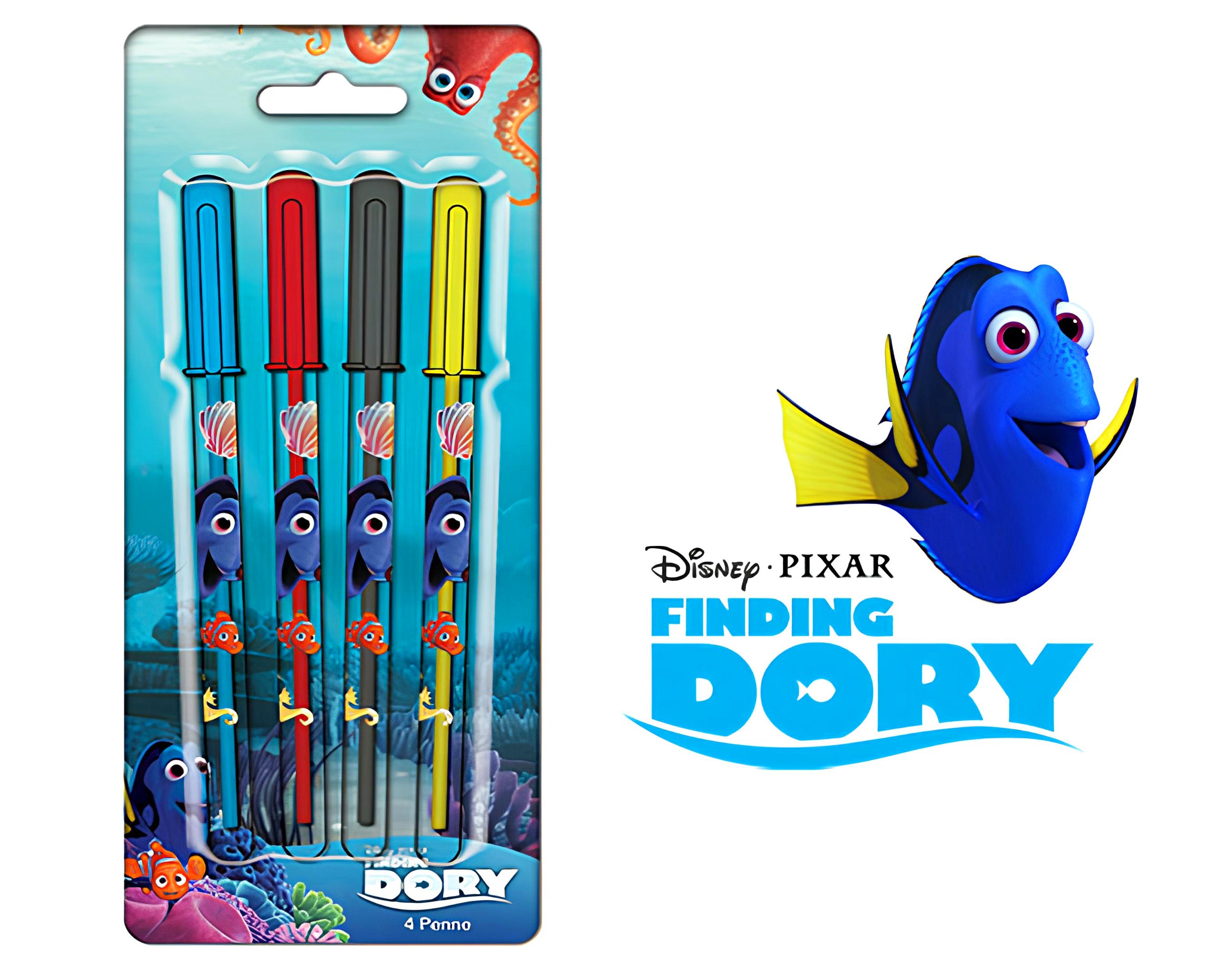 BLISTER 4 PENNE COLORATE DORY | Sorpresa per uova di Pasqua