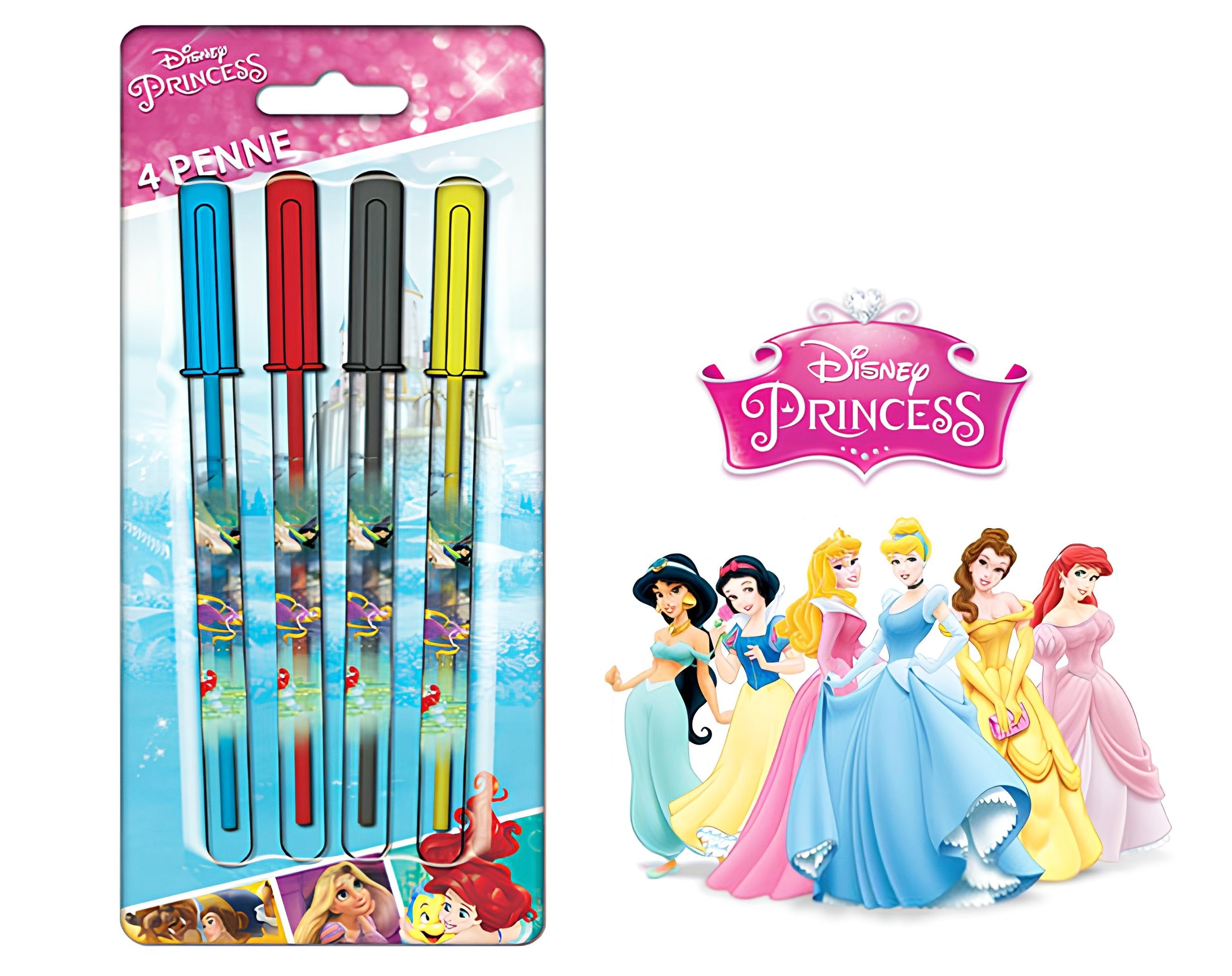 BLISTER 4 PENNE COLORATE PRINCESS | Incarto PPL per uova di Pasqua al cioccolato DAGERAF