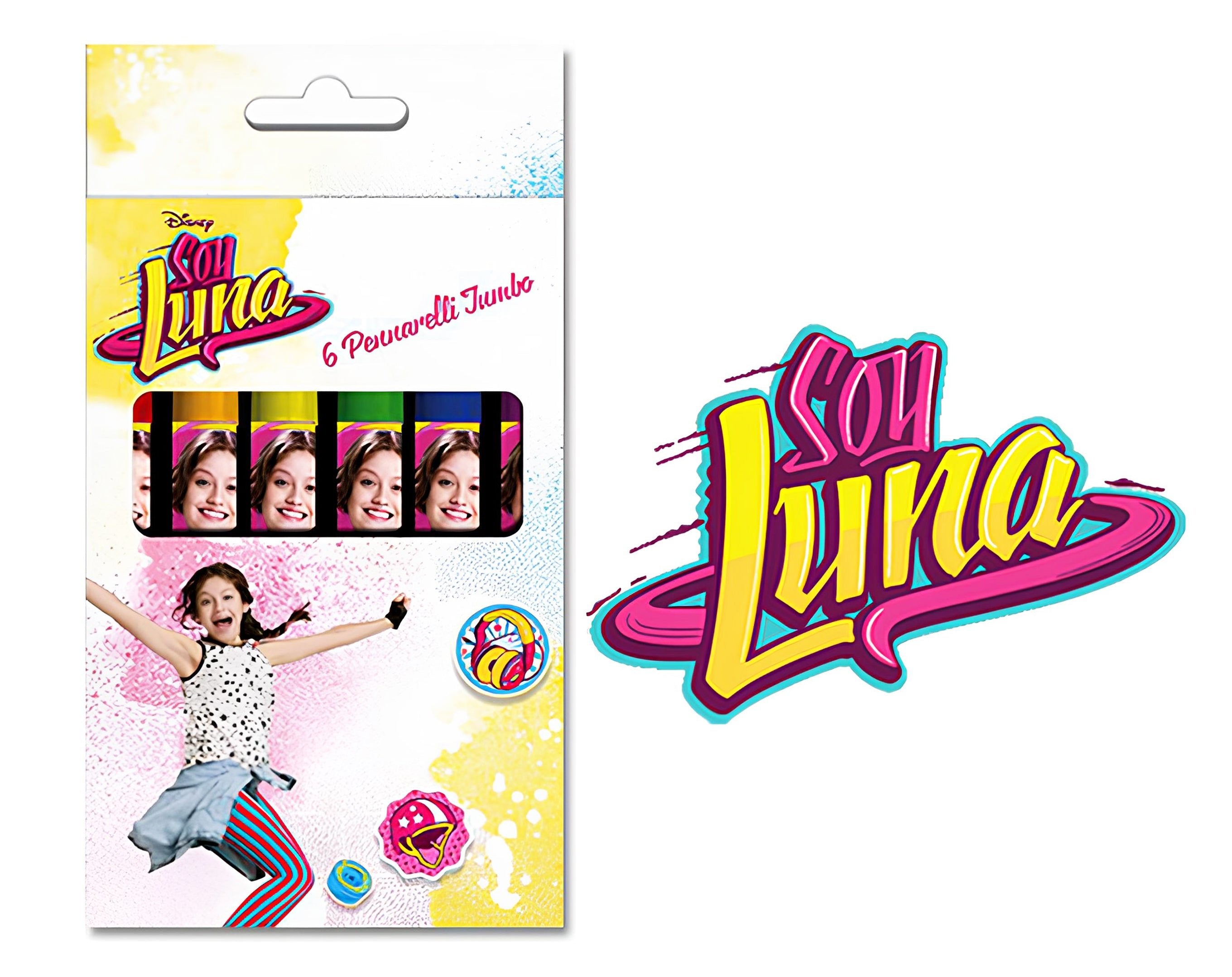 PENNARELLI 6 COLORI JUMBO SOY LUNA | Incarto PPL per uova di Pasqua al cioccolato DAGERAF