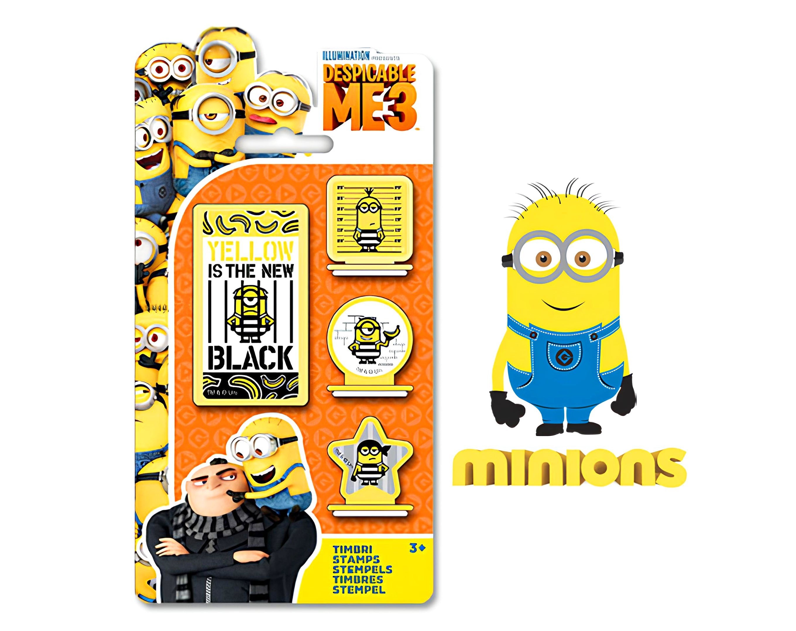 SET GIOCO TIMBRINI 4 PZ MINIONS | Incarto PPL per uova di Pasqua al cioccolato DAGERAF