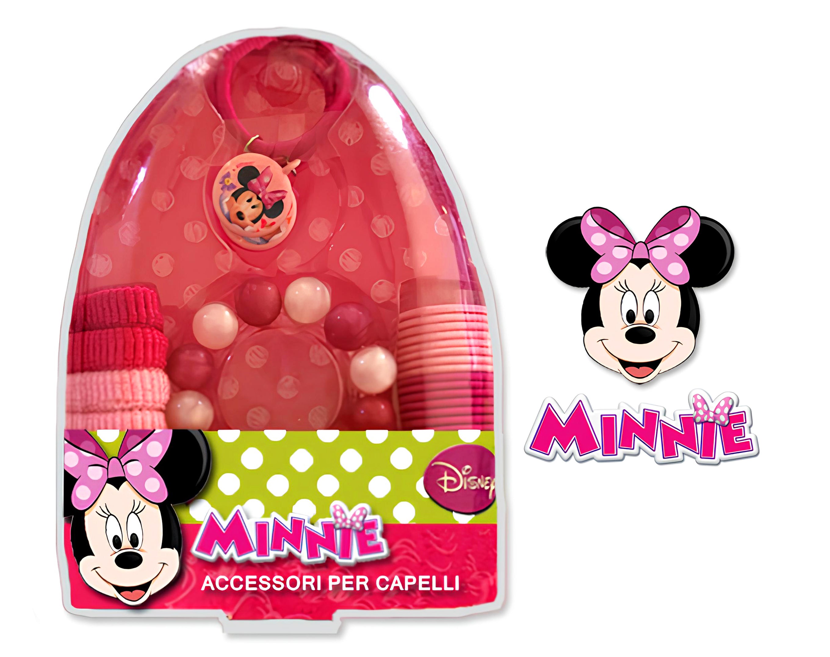 SET ACCESSORI CAPELLI DISNEY MINNIE | Incarto PPL per uova di Pasqua al cioccolato DAGERAF