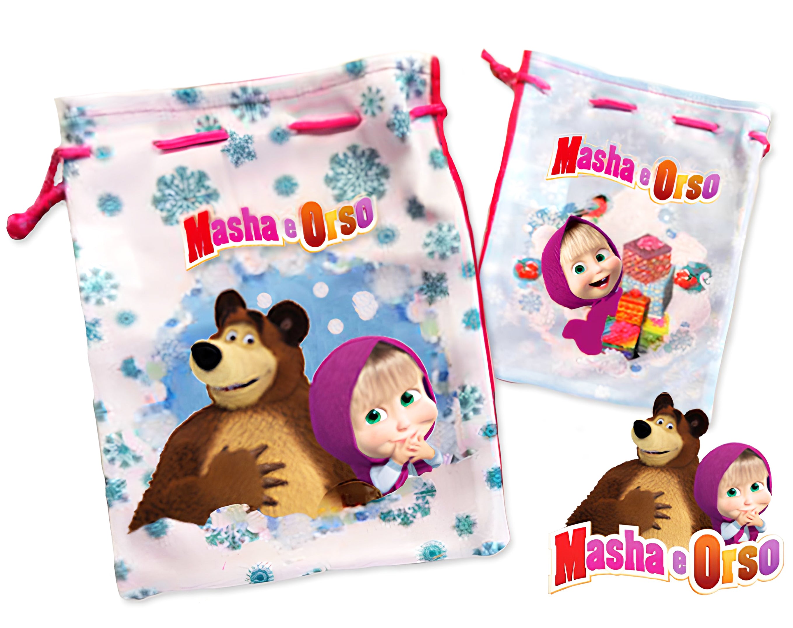 SACCA MASHA & ORSO | Incarto PPL per uova di Pasqua al cioccolato DAGERAF