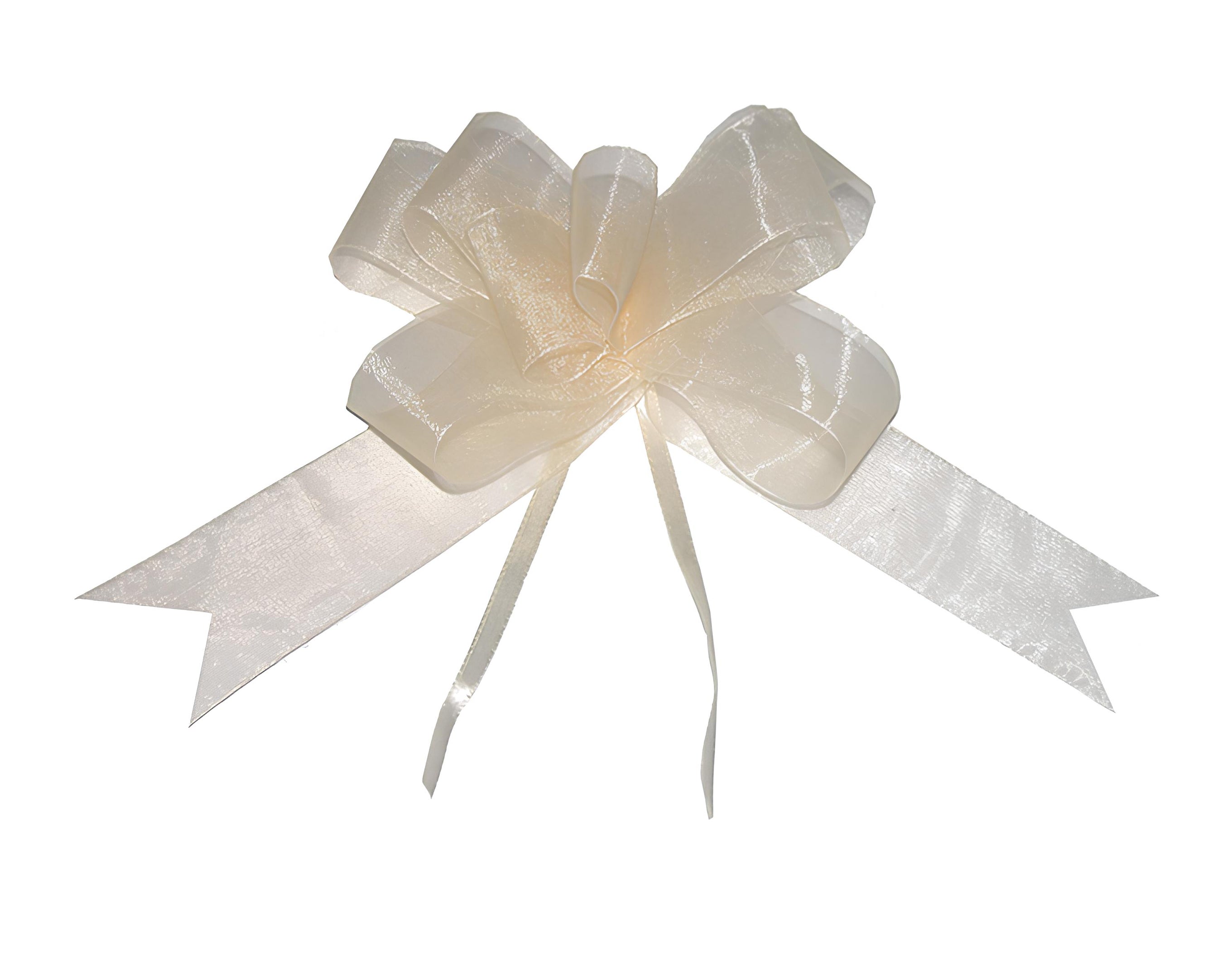 FIOCCO SVELTO ORGANZA CM 4 CREMA | Incarto PPL per uova di Pasqua al cioccolato DAGERAF