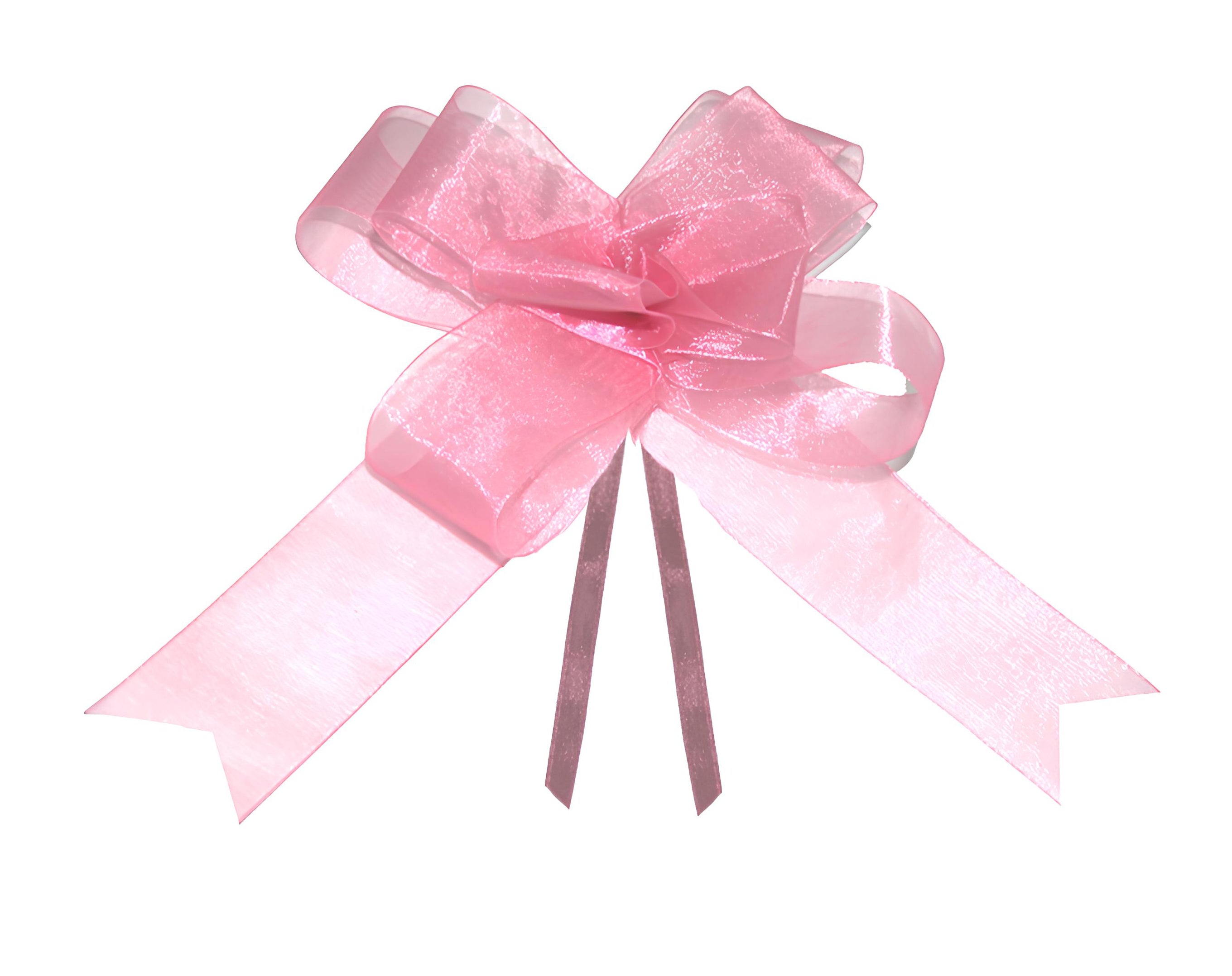 FIOCCO SVELTO ORGANZA CM 4 ROSA | Incarto PPL per uova di Pasqua al cioccolato DAGERAF